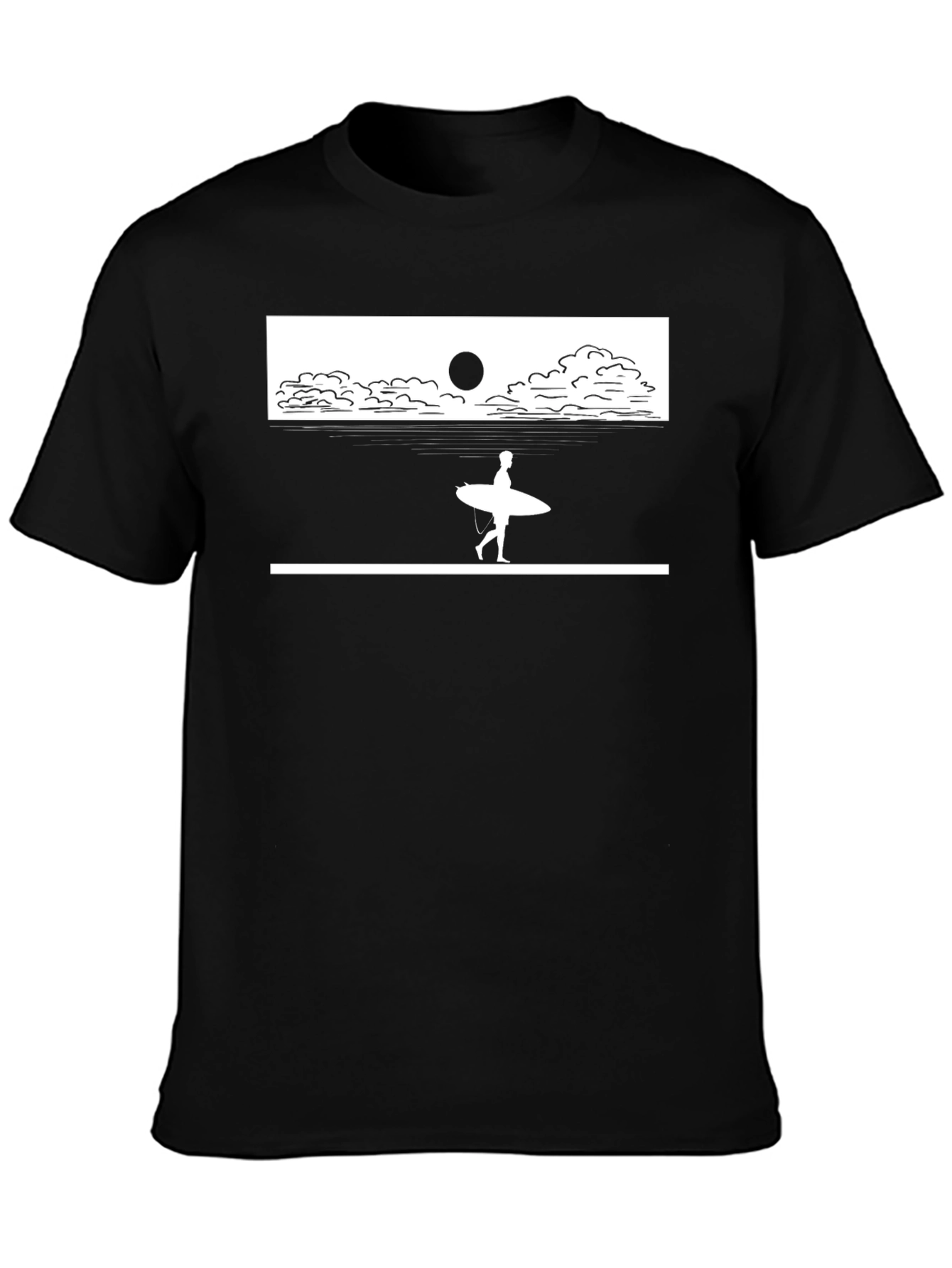 Surf Silhouette Tee - Beach Vibes