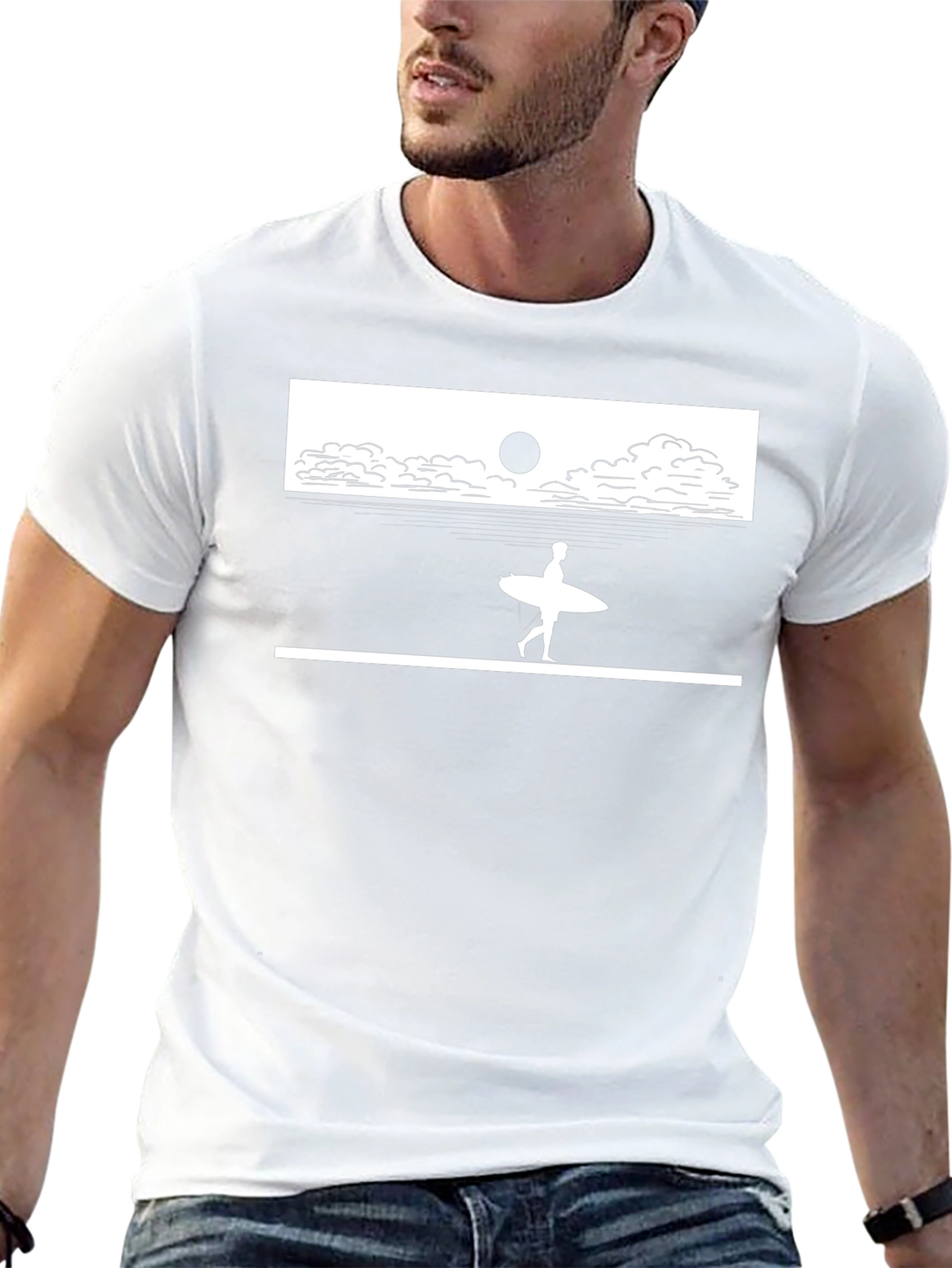 Surf Silhouette Tee - Beach Vibes