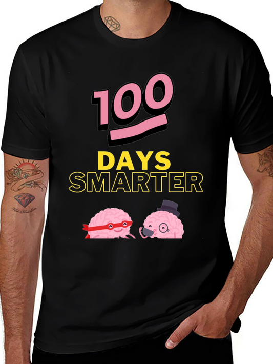 100 Days Smarter Funny Brains T-Shirt