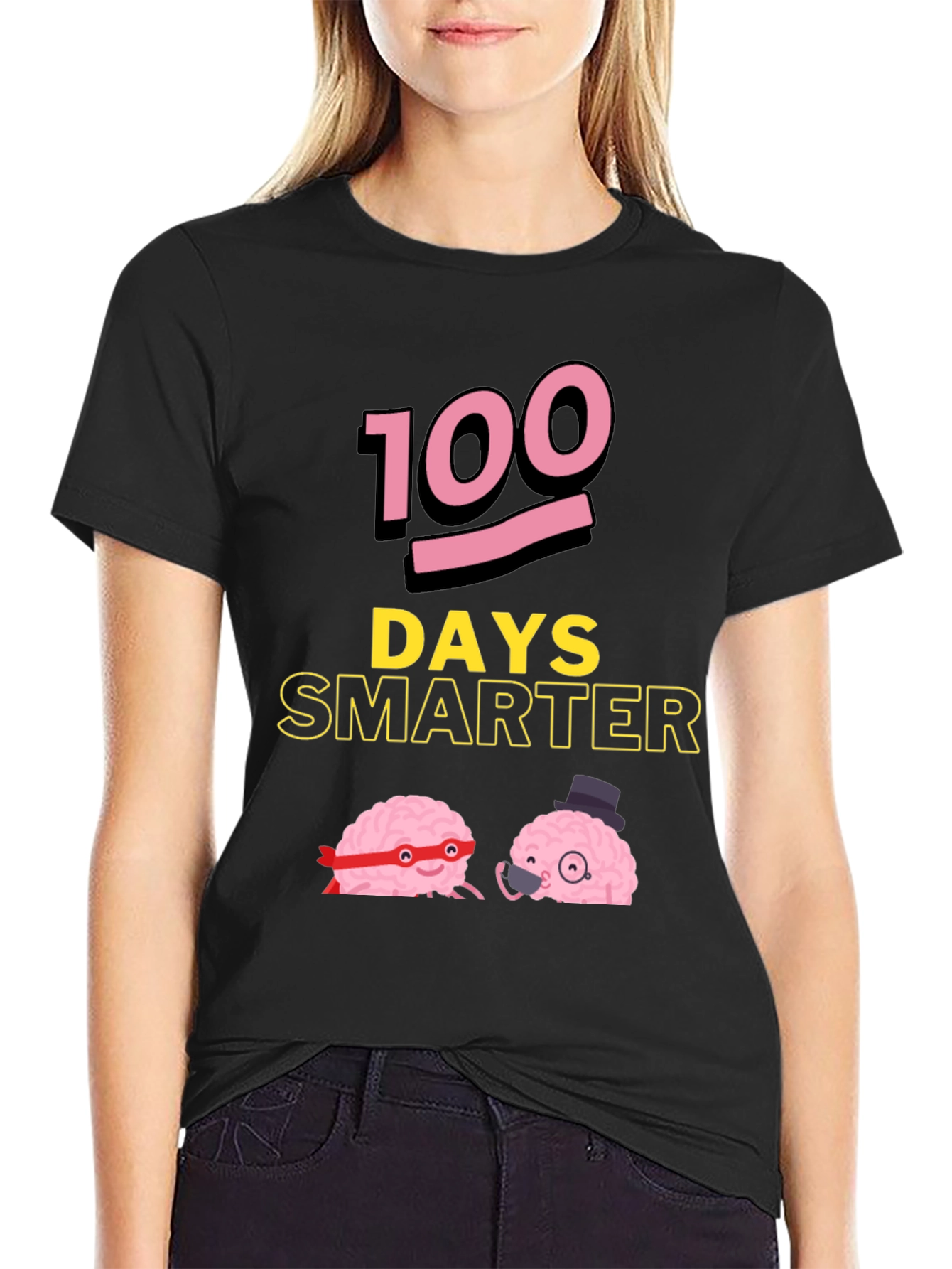 100 Days Smarter Funny Brains T-Shirt