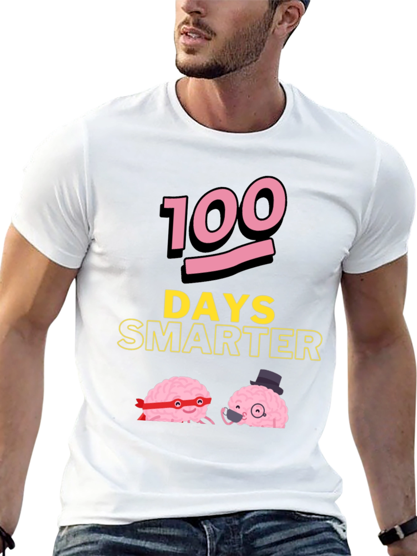 100 Days Smarter Funny Brains T-Shirt