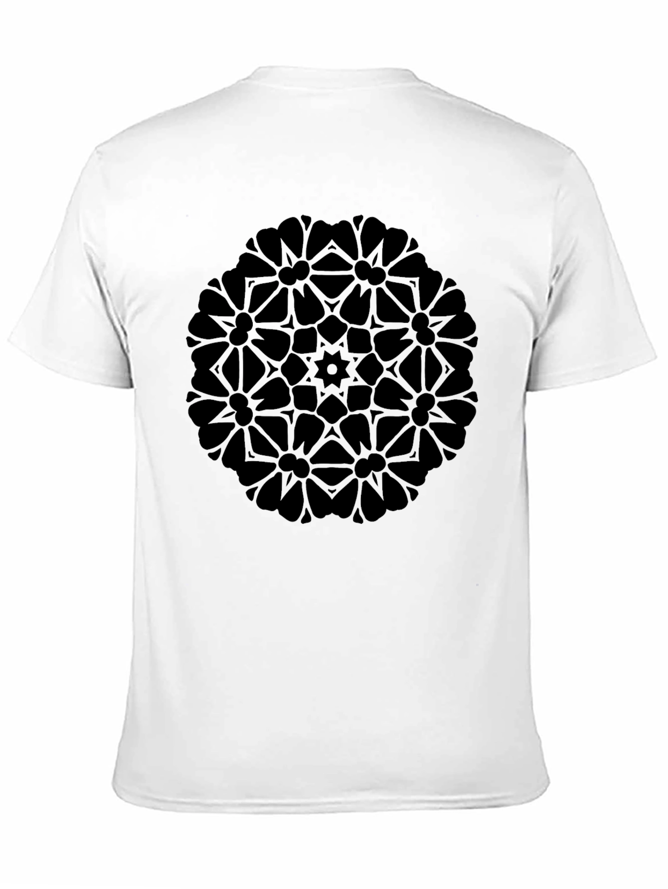 Abstract Mandala Black T-Shirt - Modern Graphic Tee