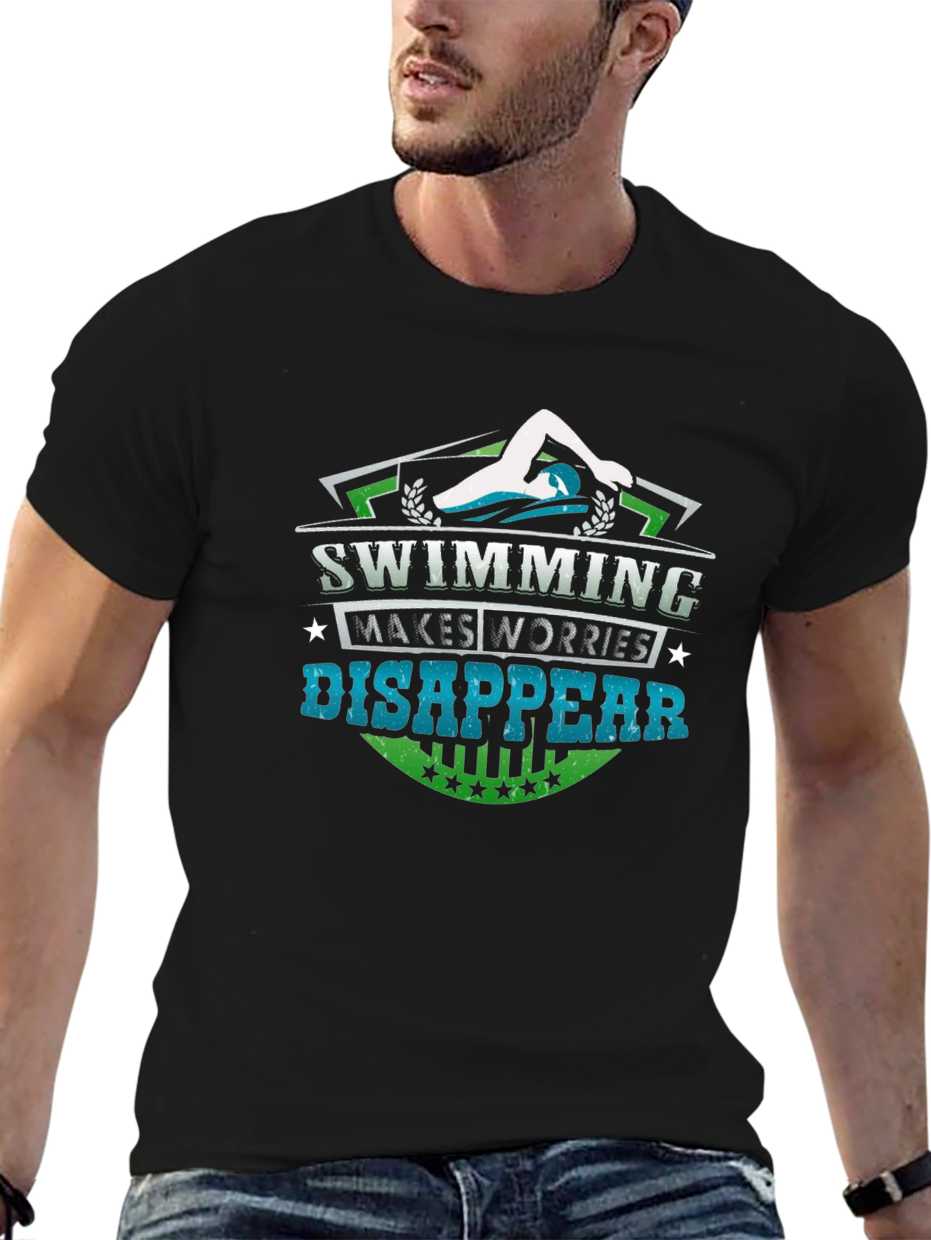 Swimming Makes Worries Disappear T-Shirt