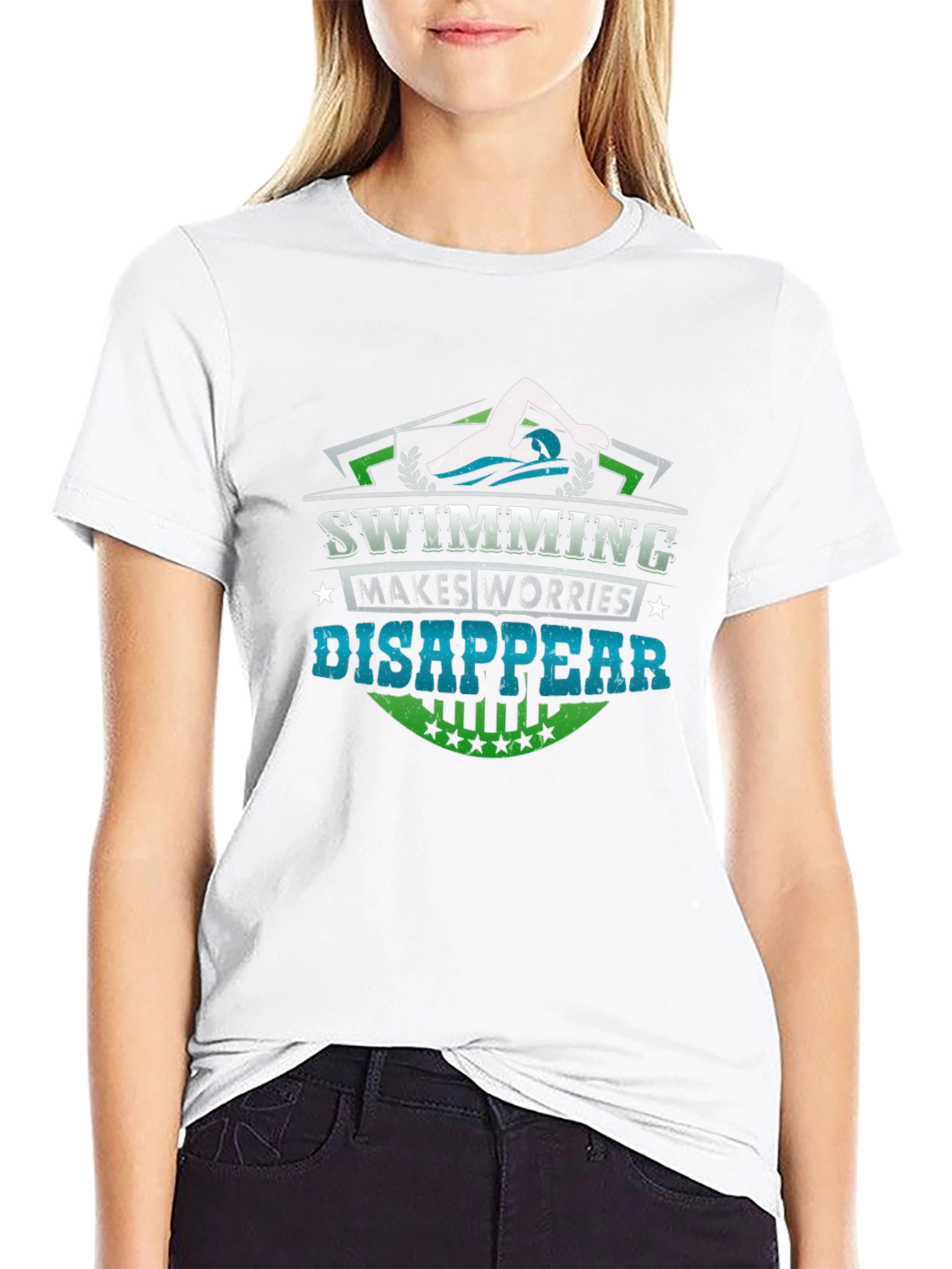 Swimming Makes Worries Disappear T-Shirt