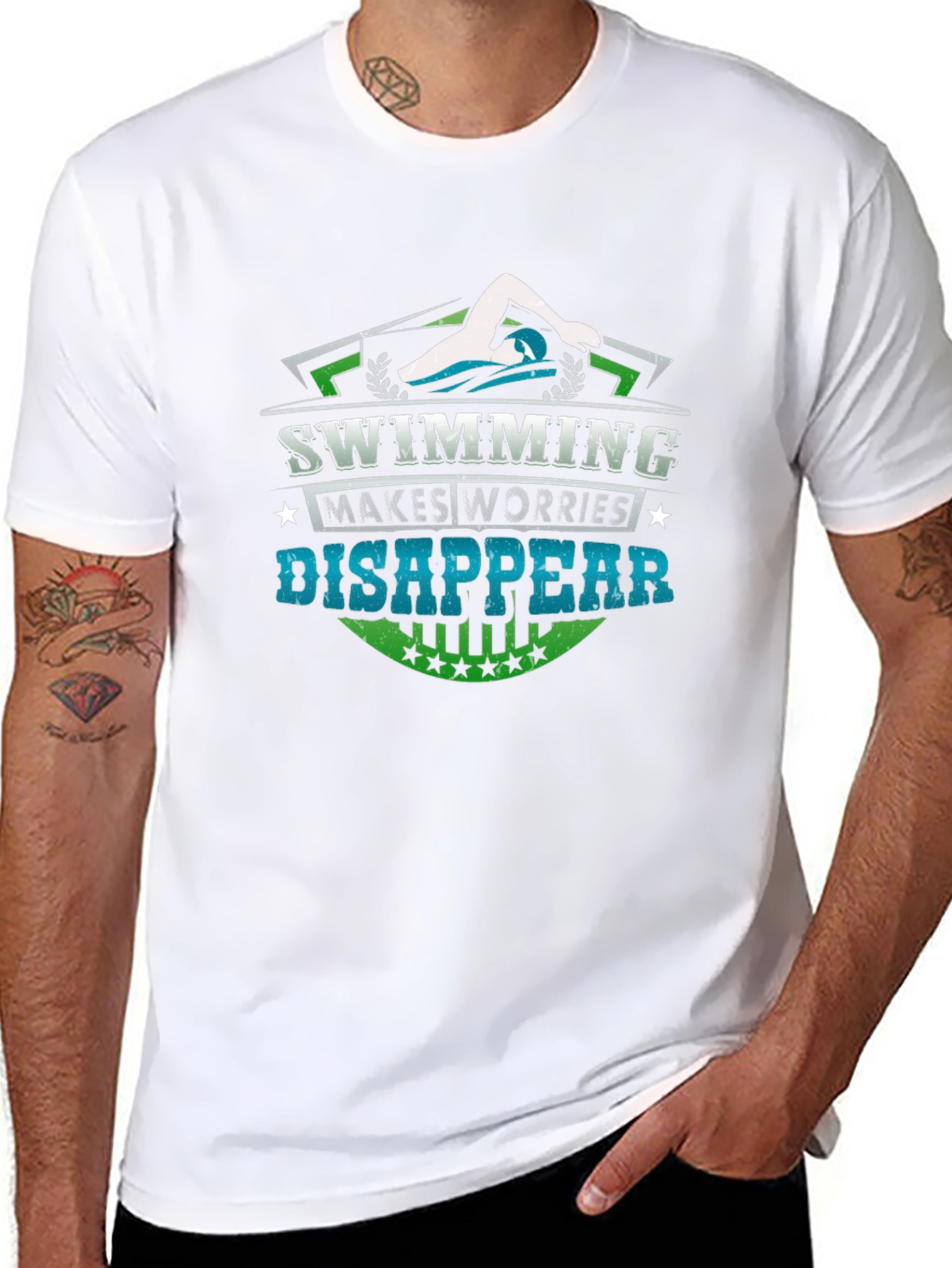Swimming Makes Worries Disappear T-Shirt