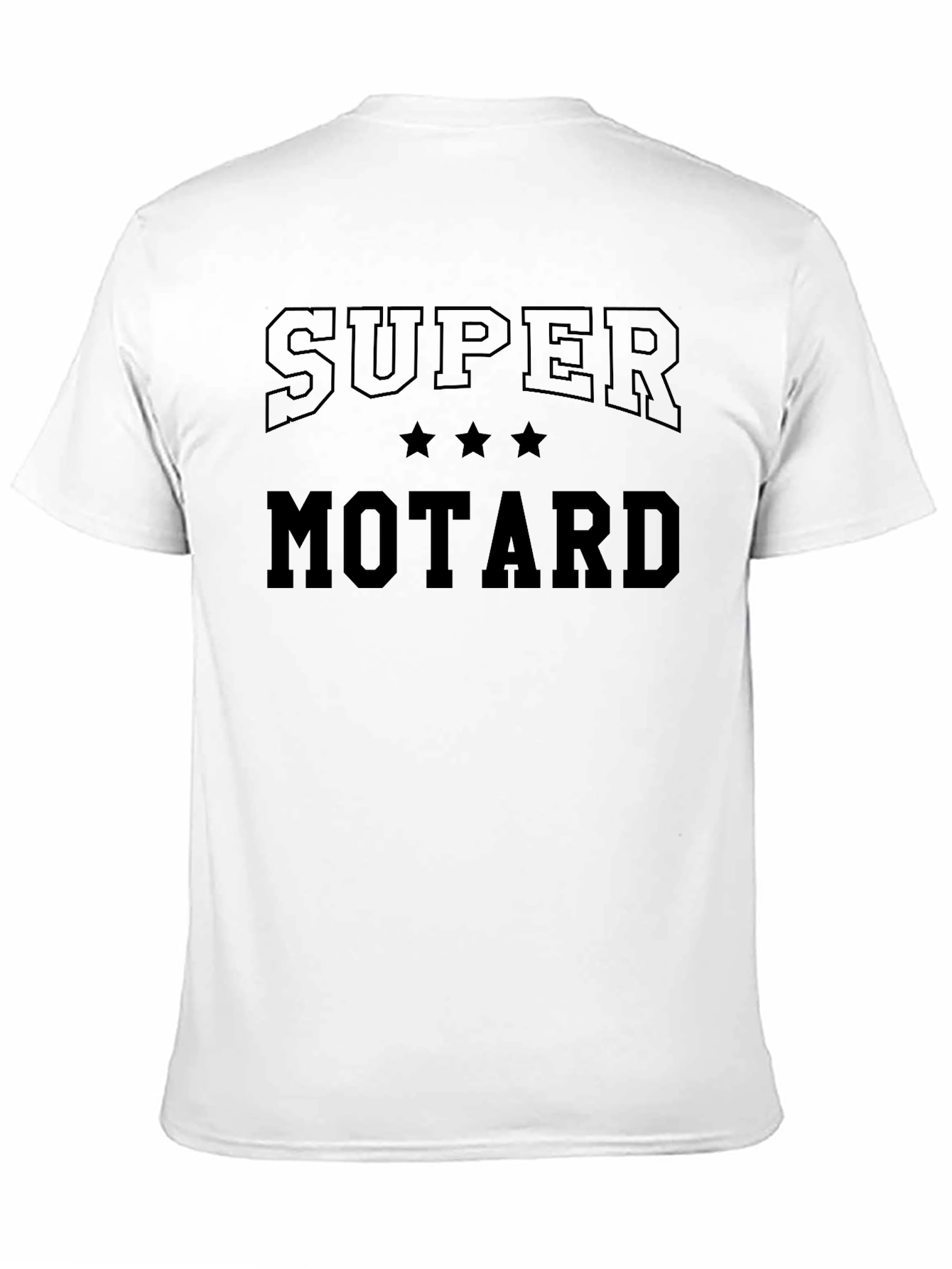 Super Motard Graphic Tee - Black Cotton T-Shirt