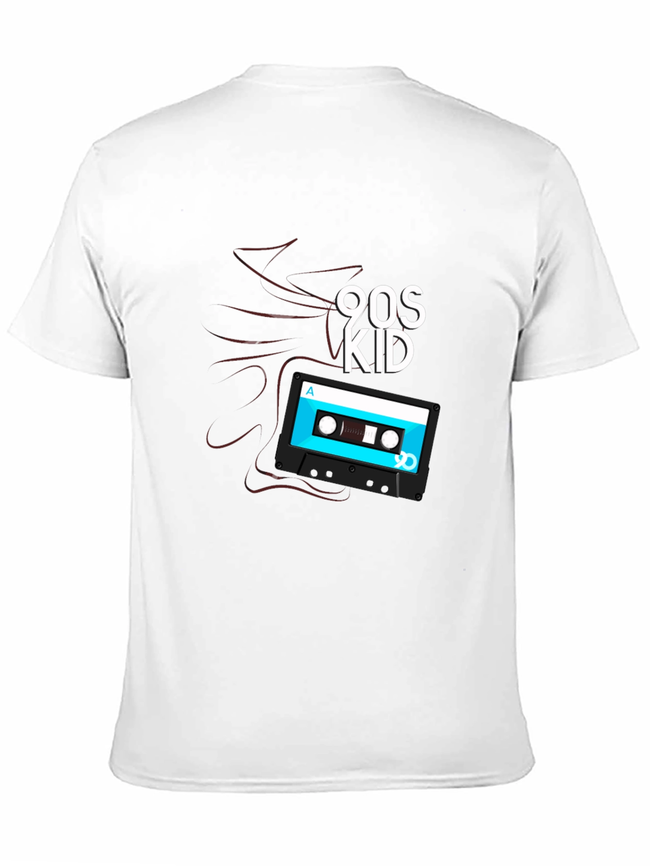 90s Kid Cassette Tape Graphic T-Shirt