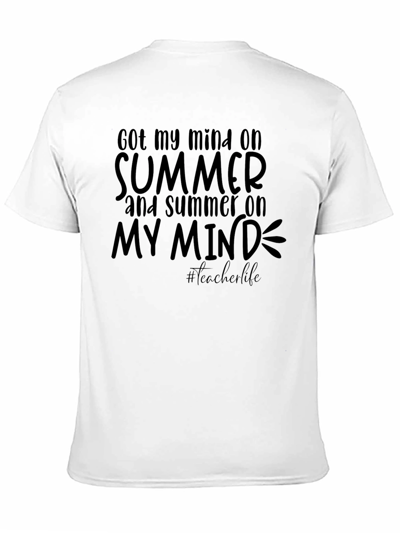 Summer Mind Black Tee