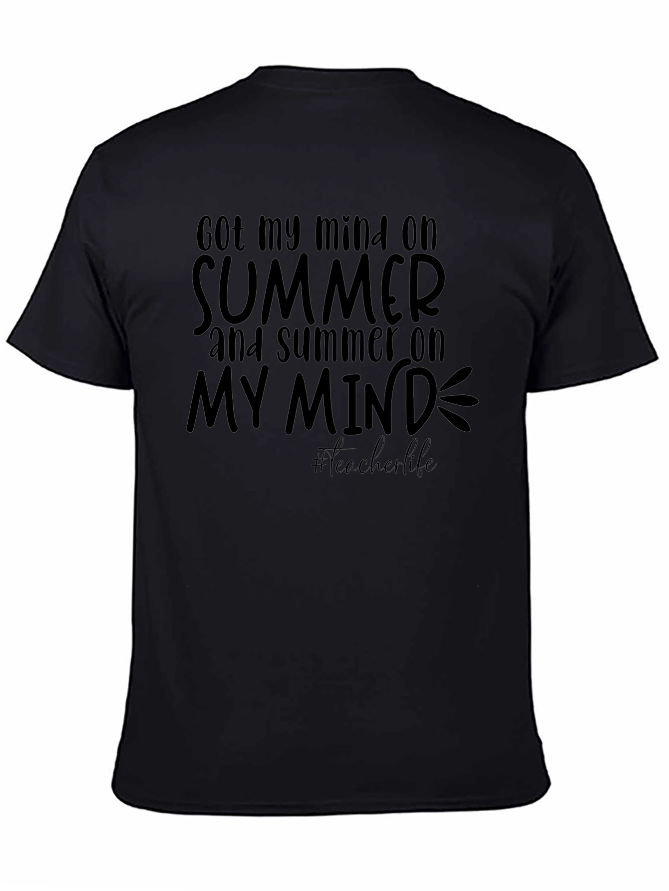 Summer Mind Black Tee