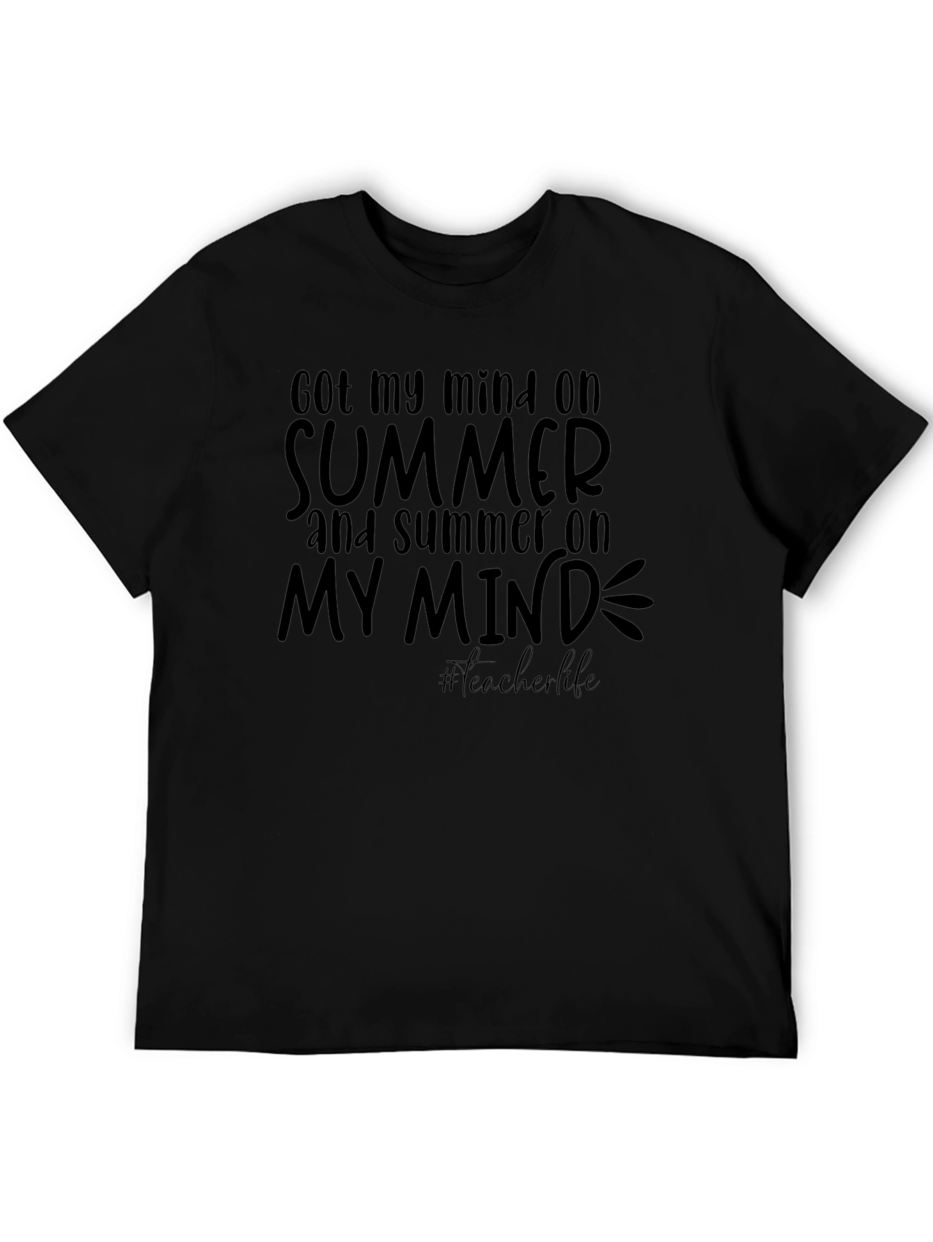 Summer Mind Black Tee