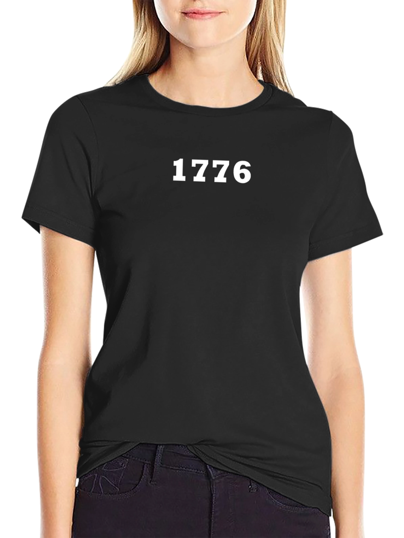 1776 Graphic Tee - Black Patriotic T-Shirt