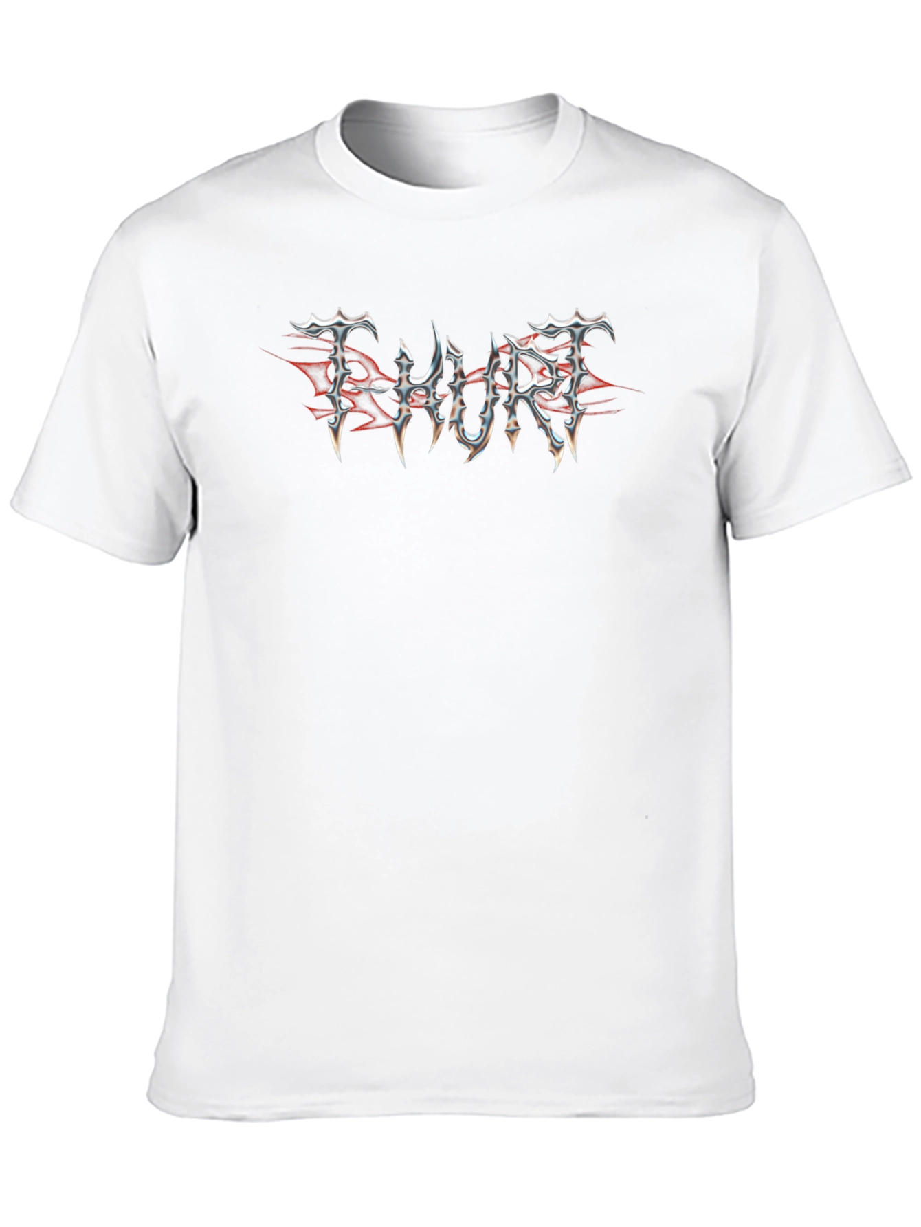 T-Hurt Black T-Shirt Metal Logo