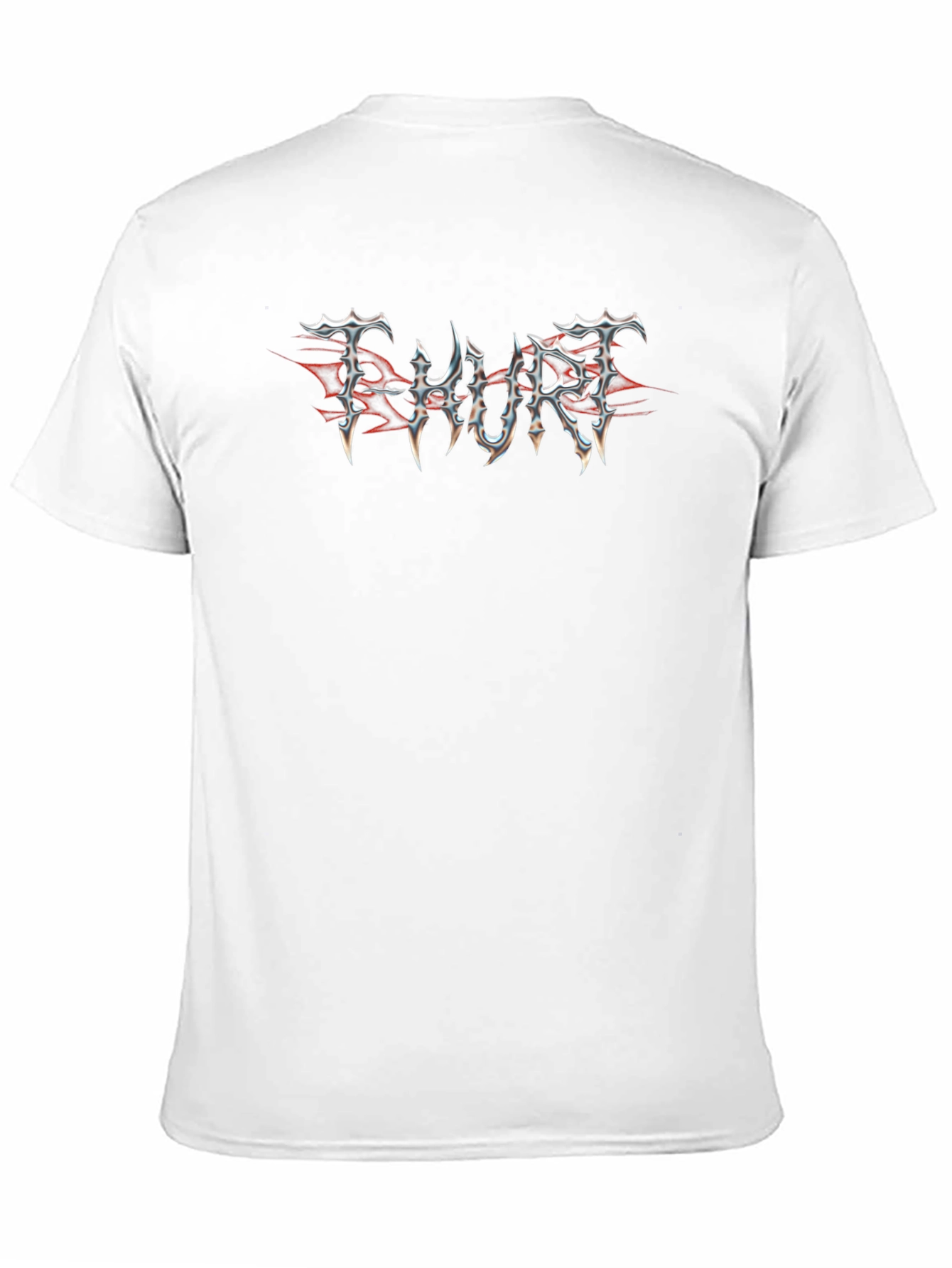 T-Hurt Black T-Shirt Metal Logo