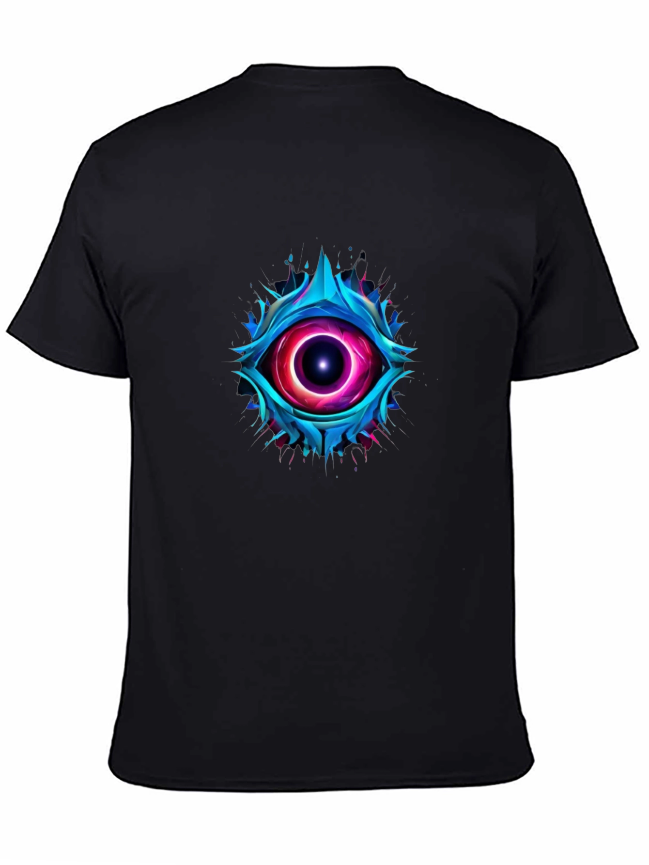 Abstract Eye Graphic T-Shirt - Mens Black Tee