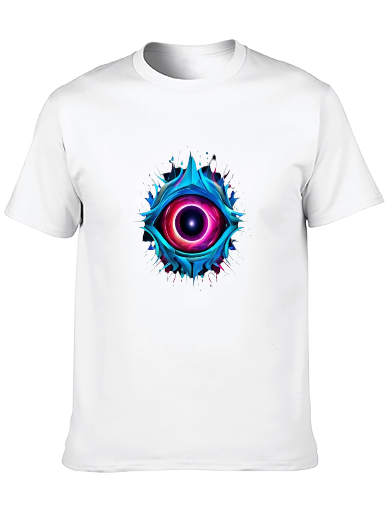 Abstract Eye Graphic T-Shirt - Mens Black Tee
