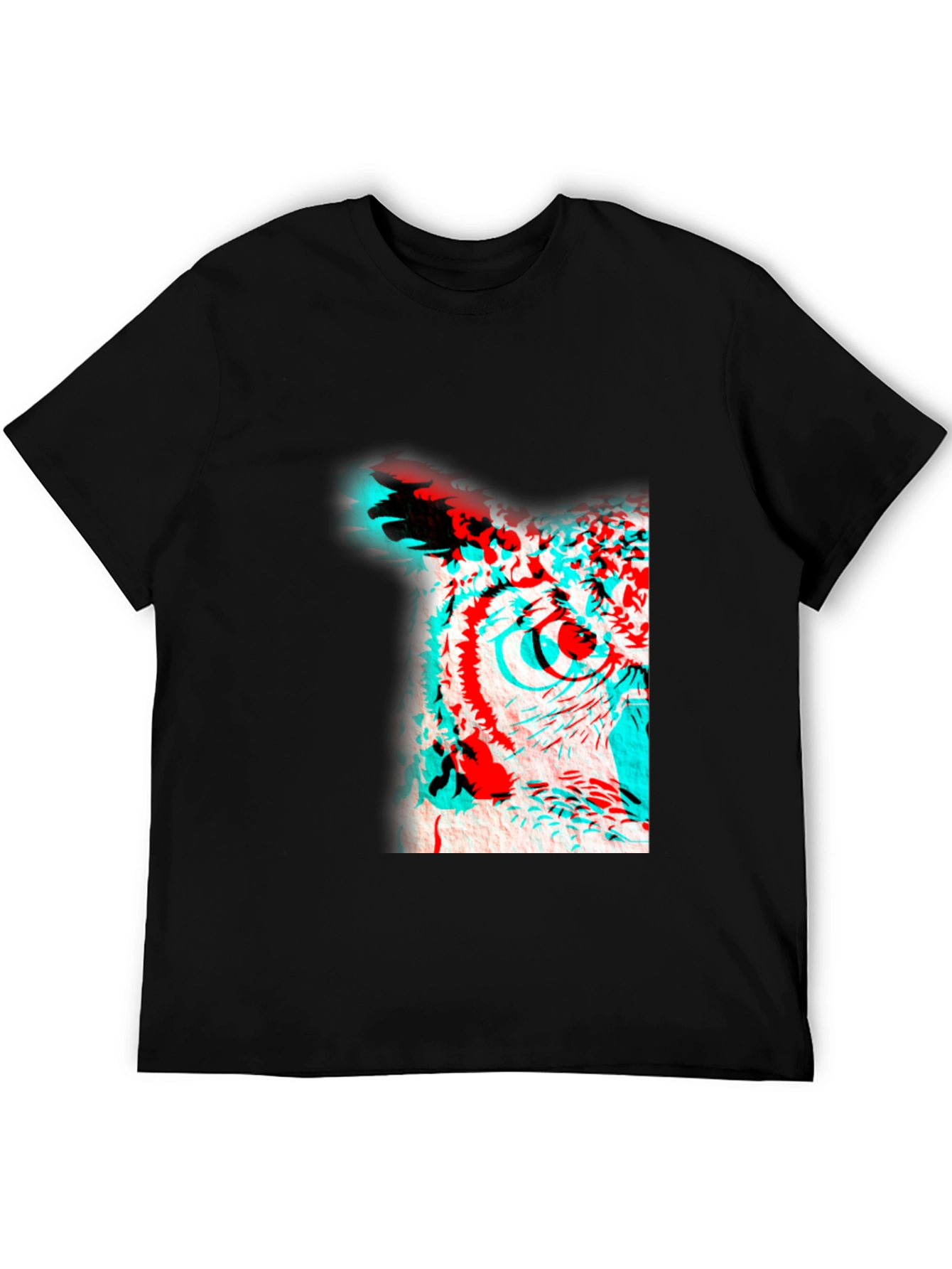 3D Owl Graphic Print Tee