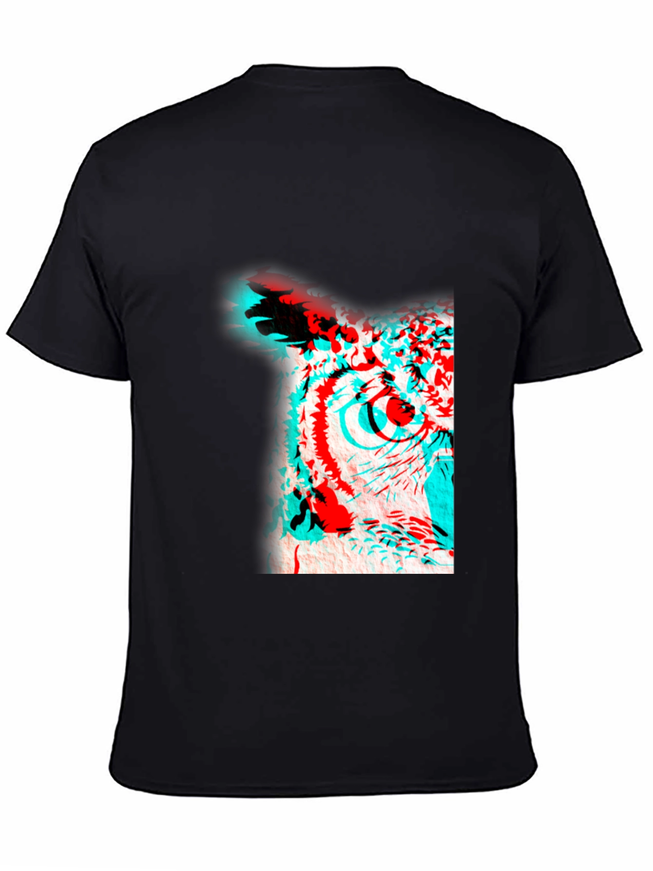 3D Owl Graphic Print Tee