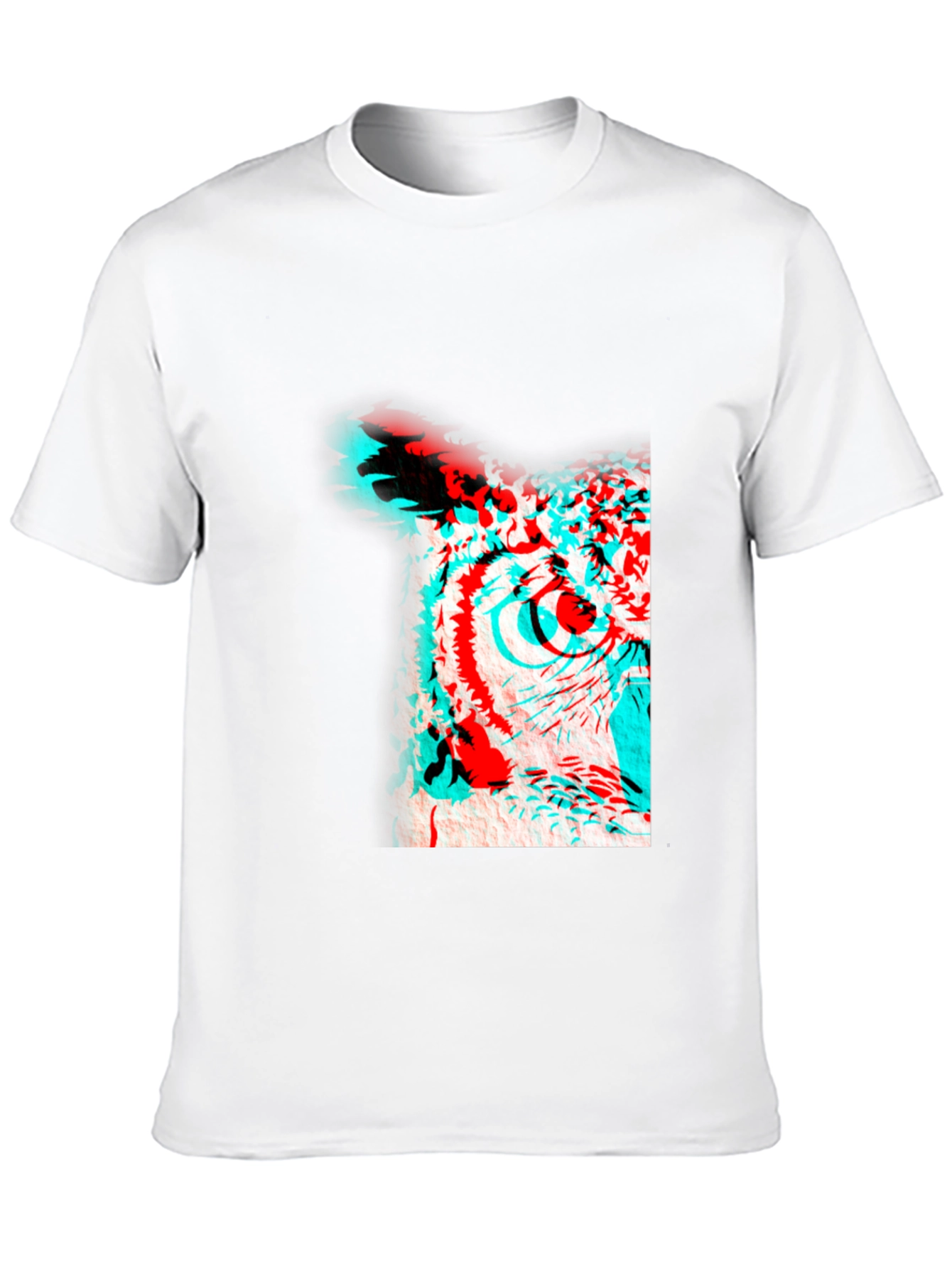 3D Owl Graphic Print Tee