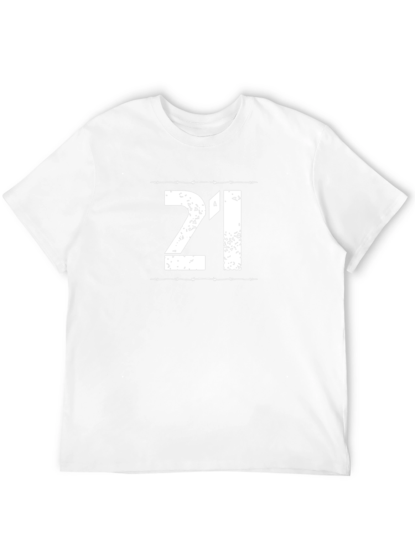 21st Birthday Barbed Wire Graphic Tee