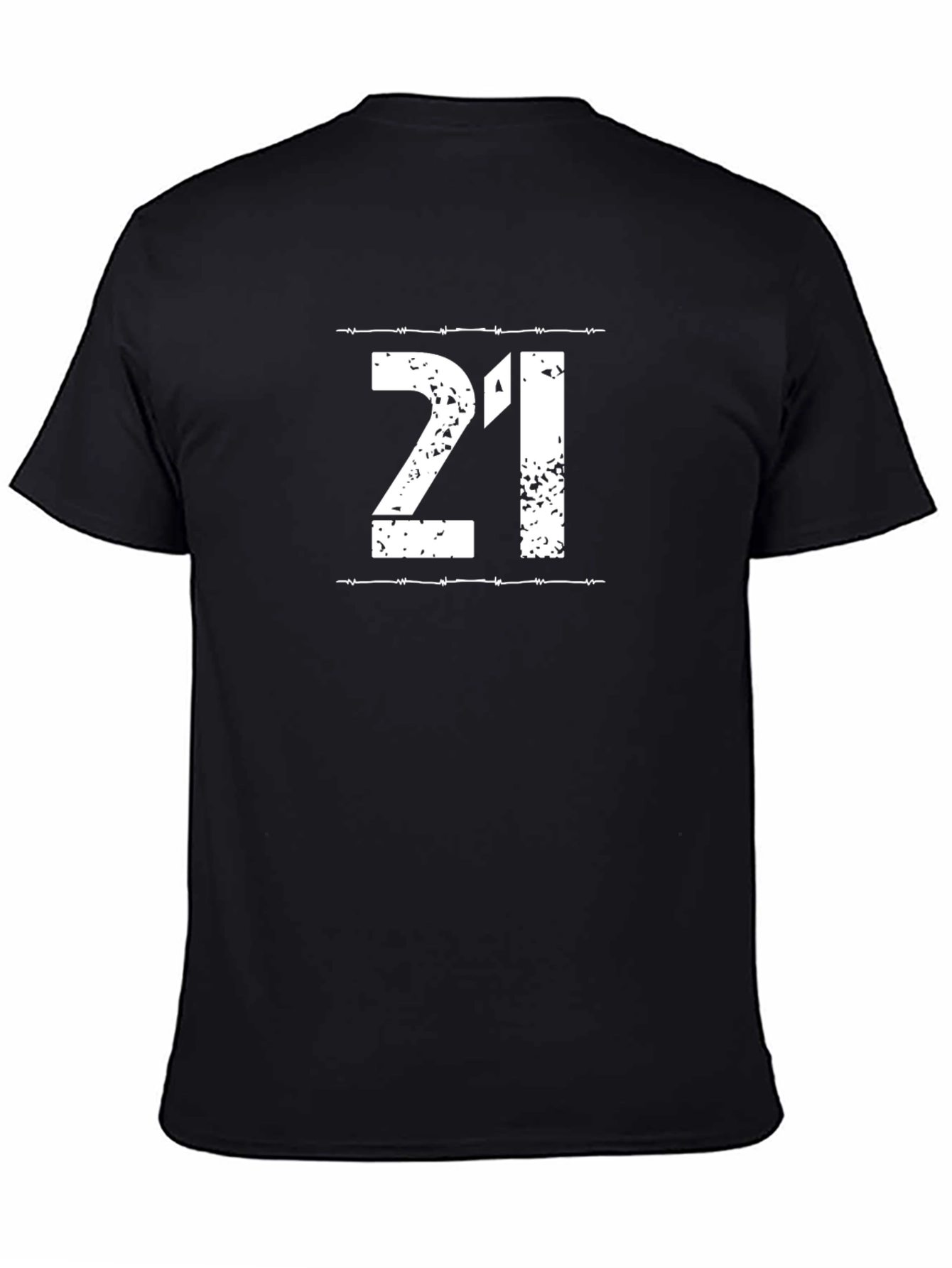21st Birthday Barbed Wire Graphic Tee