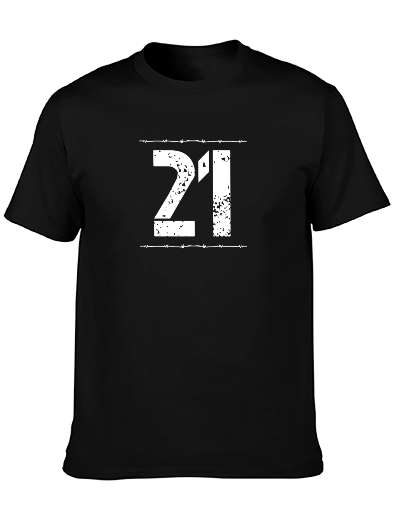 21st Birthday Barbed Wire Graphic Tee