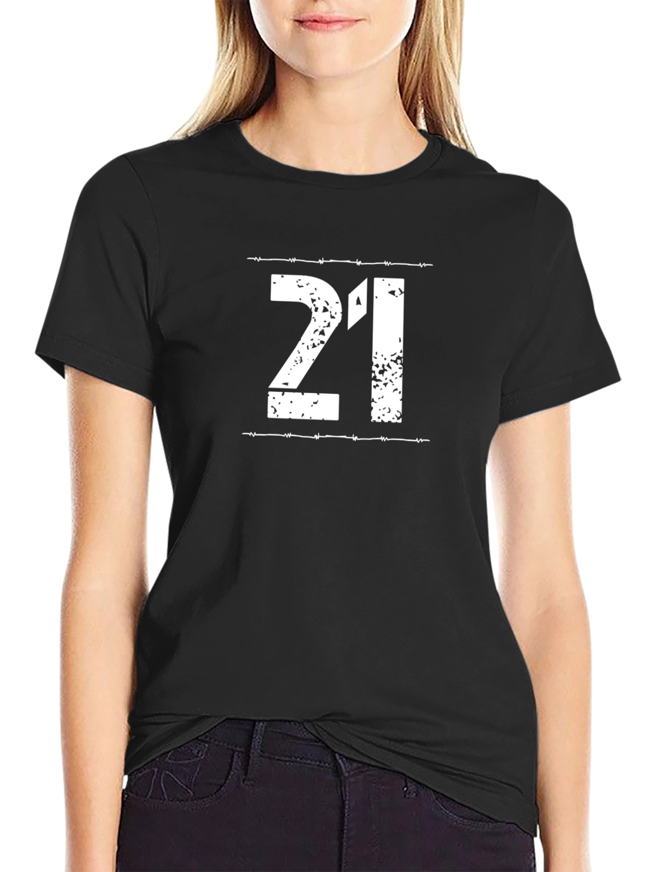 21st Birthday Barbed Wire Graphic Tee
