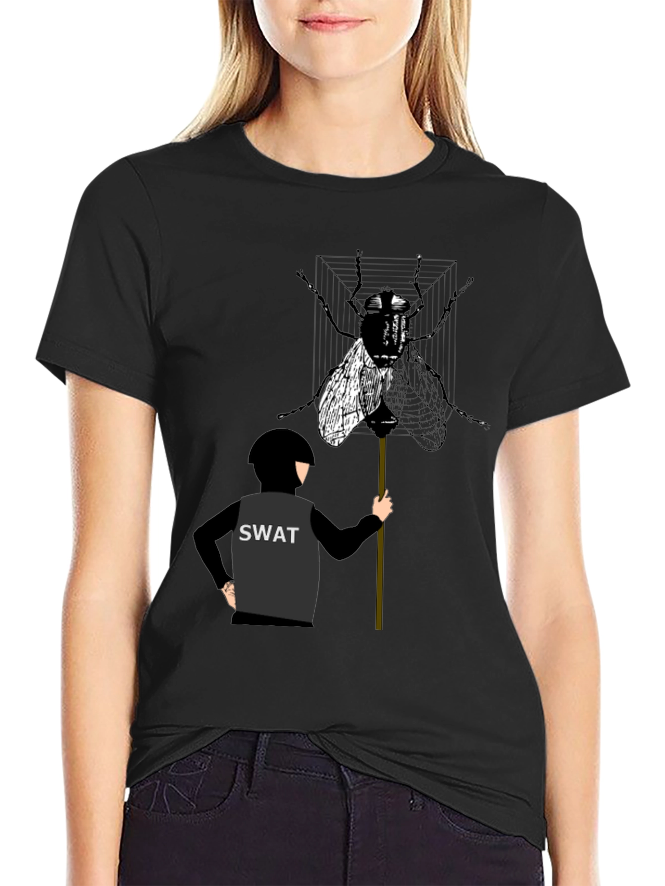 SWAT Team Fly T-Shirt - Unique Graphic Tee