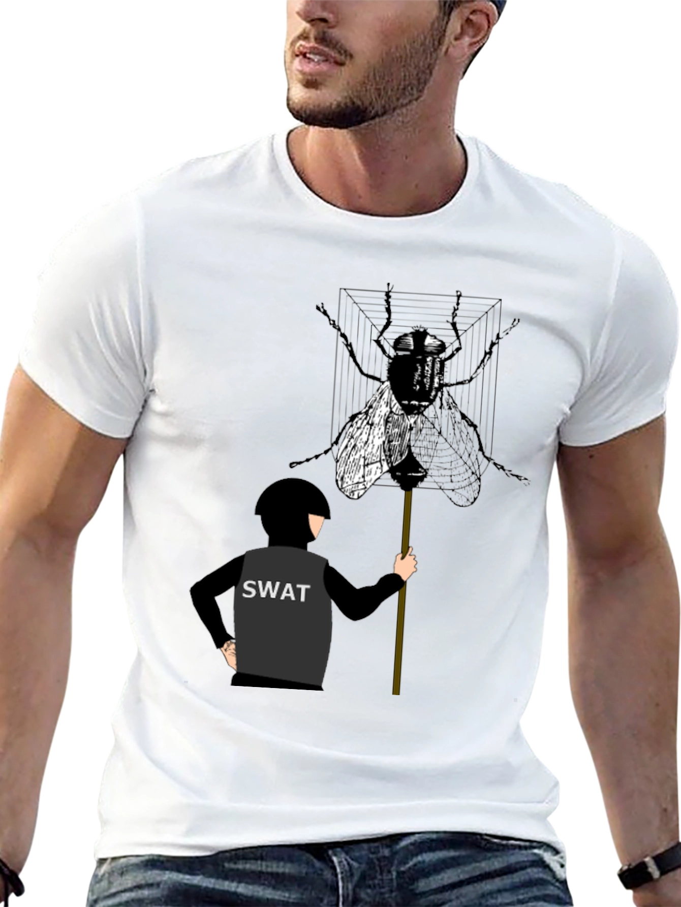 SWAT Team Fly T-Shirt - Unique Graphic Tee