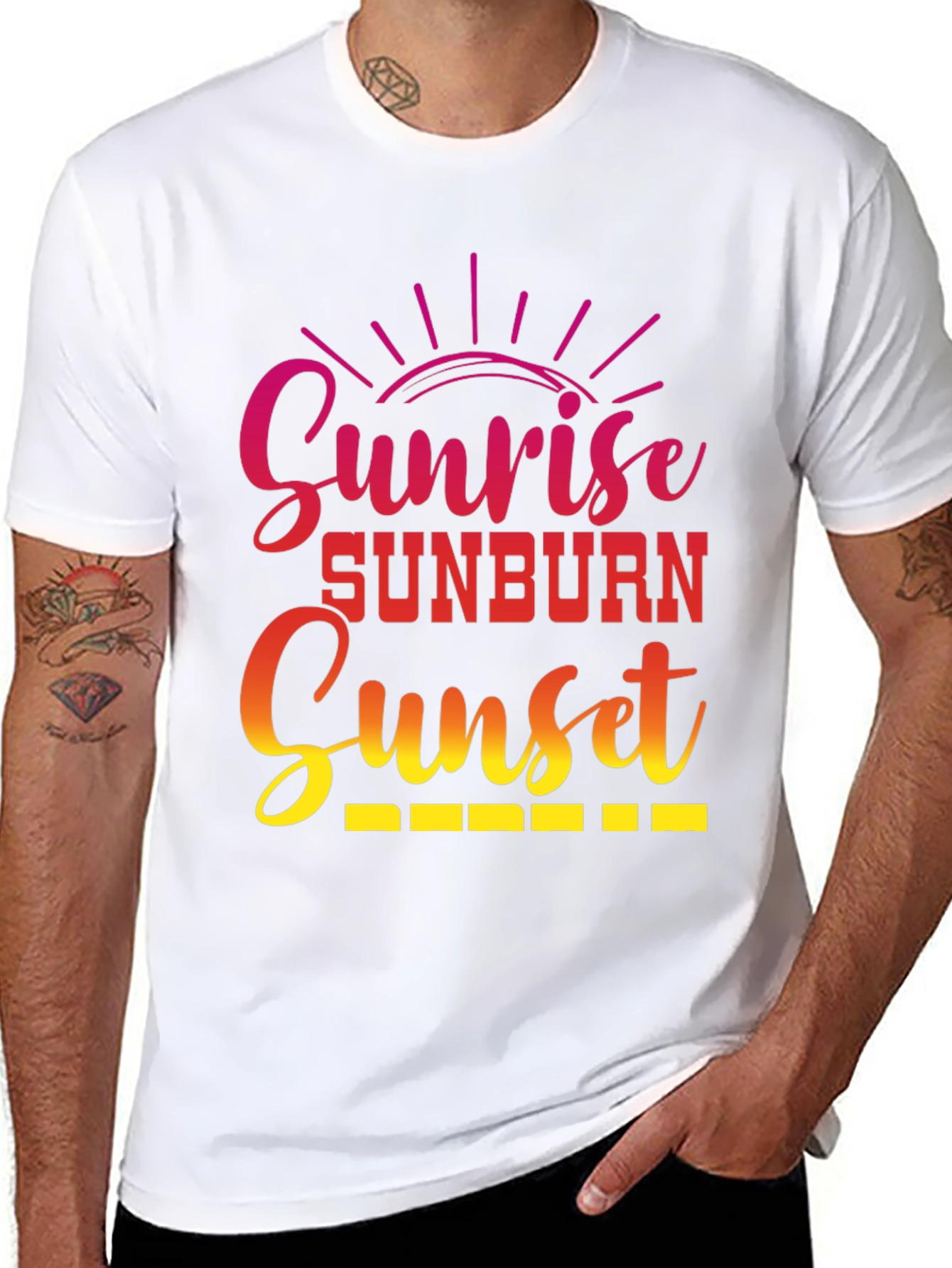 Sunrise Sunburn Sunset Graphic Tee