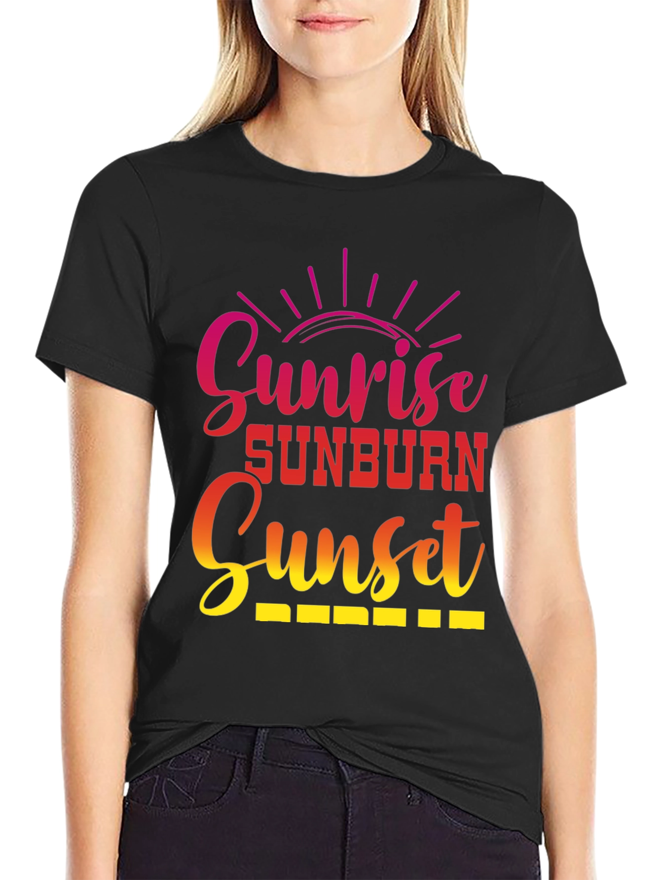 Sunrise Sunburn Sunset Graphic Tee