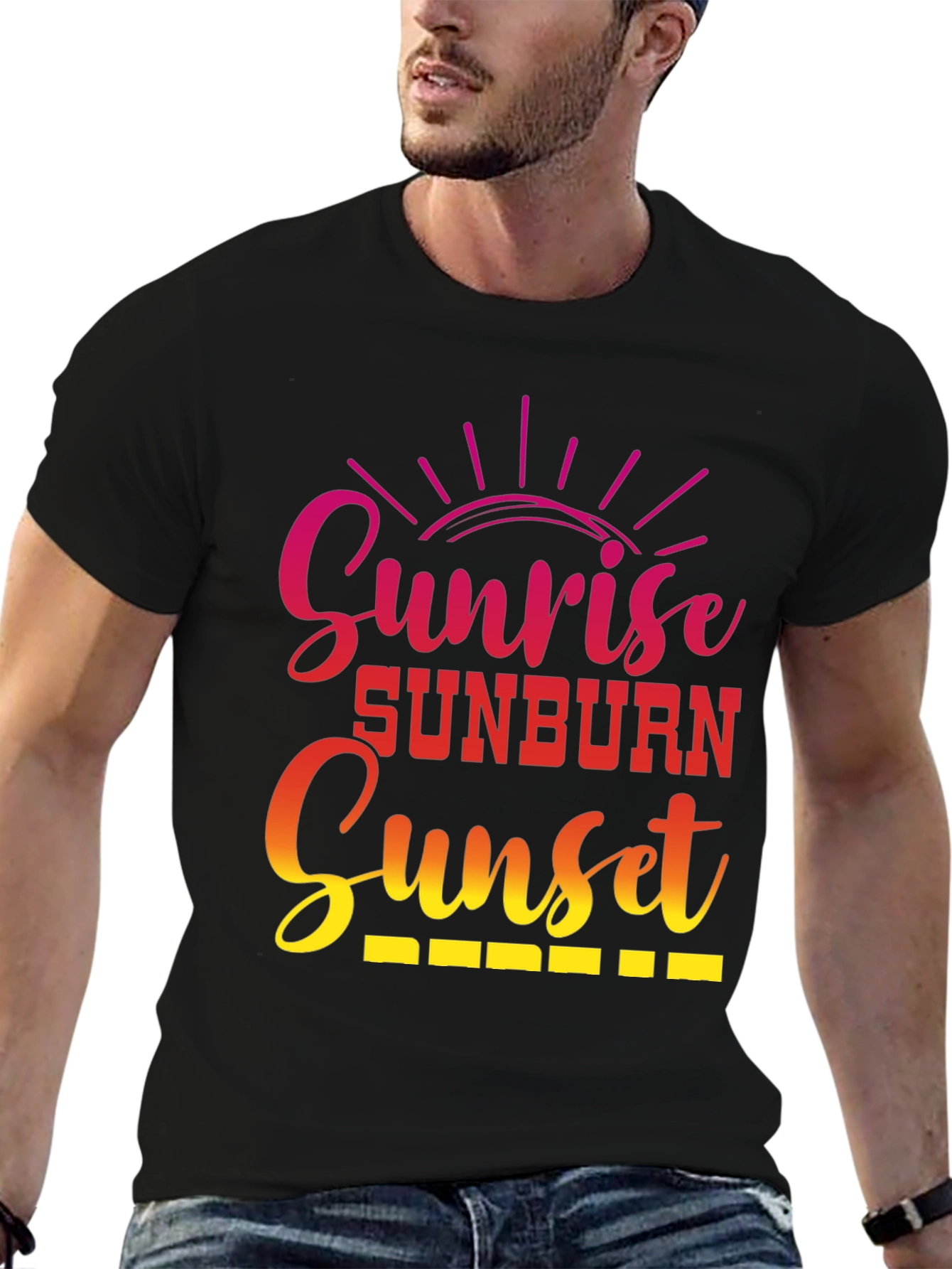 Sunrise Sunburn Sunset Graphic Tee