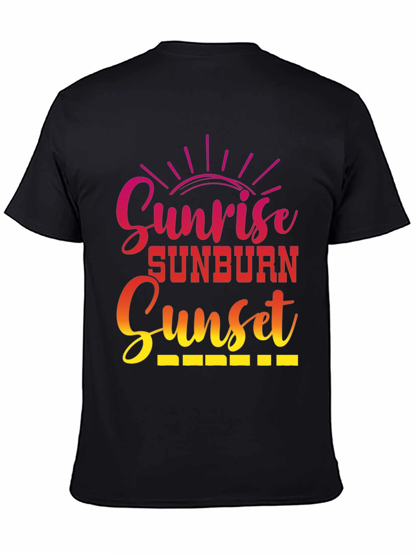 Sunrise Sunburn Sunset Graphic Tee
