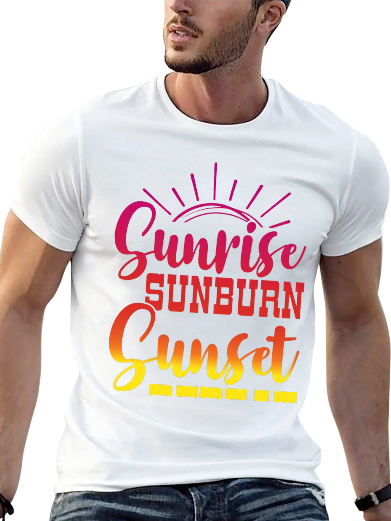 Sunrise Sunburn Sunset Graphic Tee