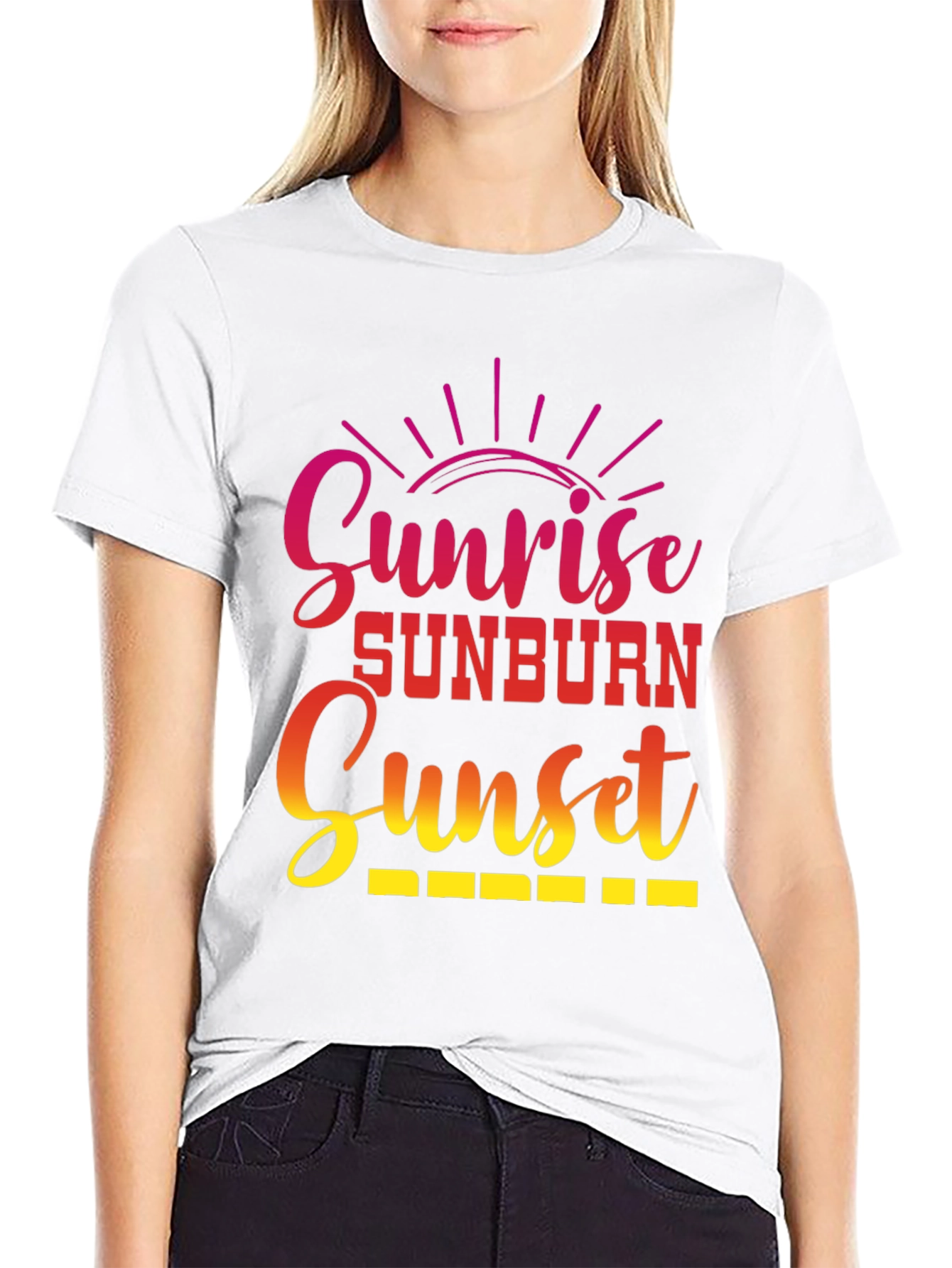 Sunrise Sunburn Sunset Graphic Tee