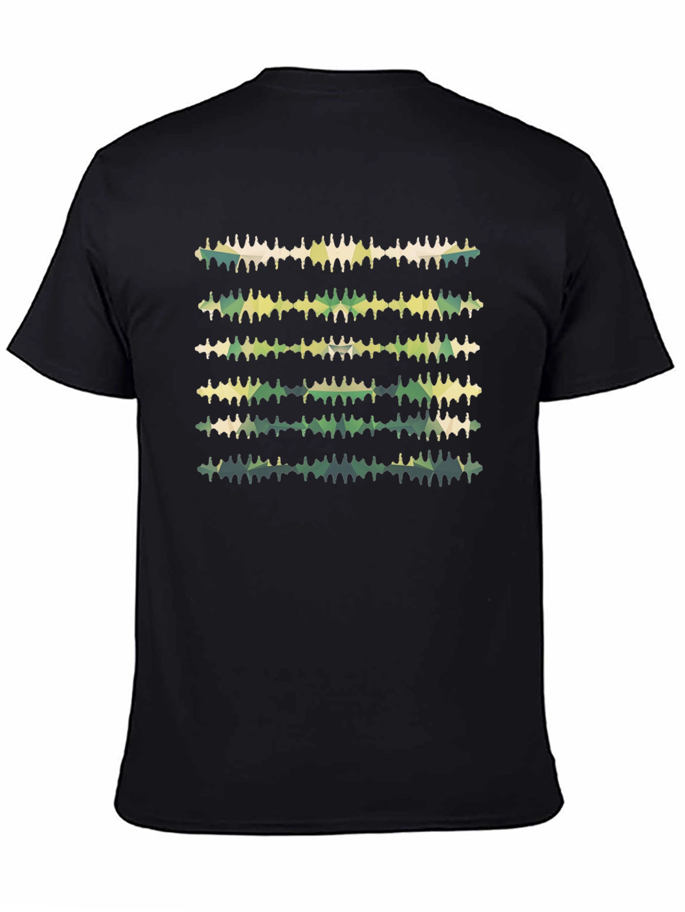 Abstract Camo Graphic Black T-Shirt