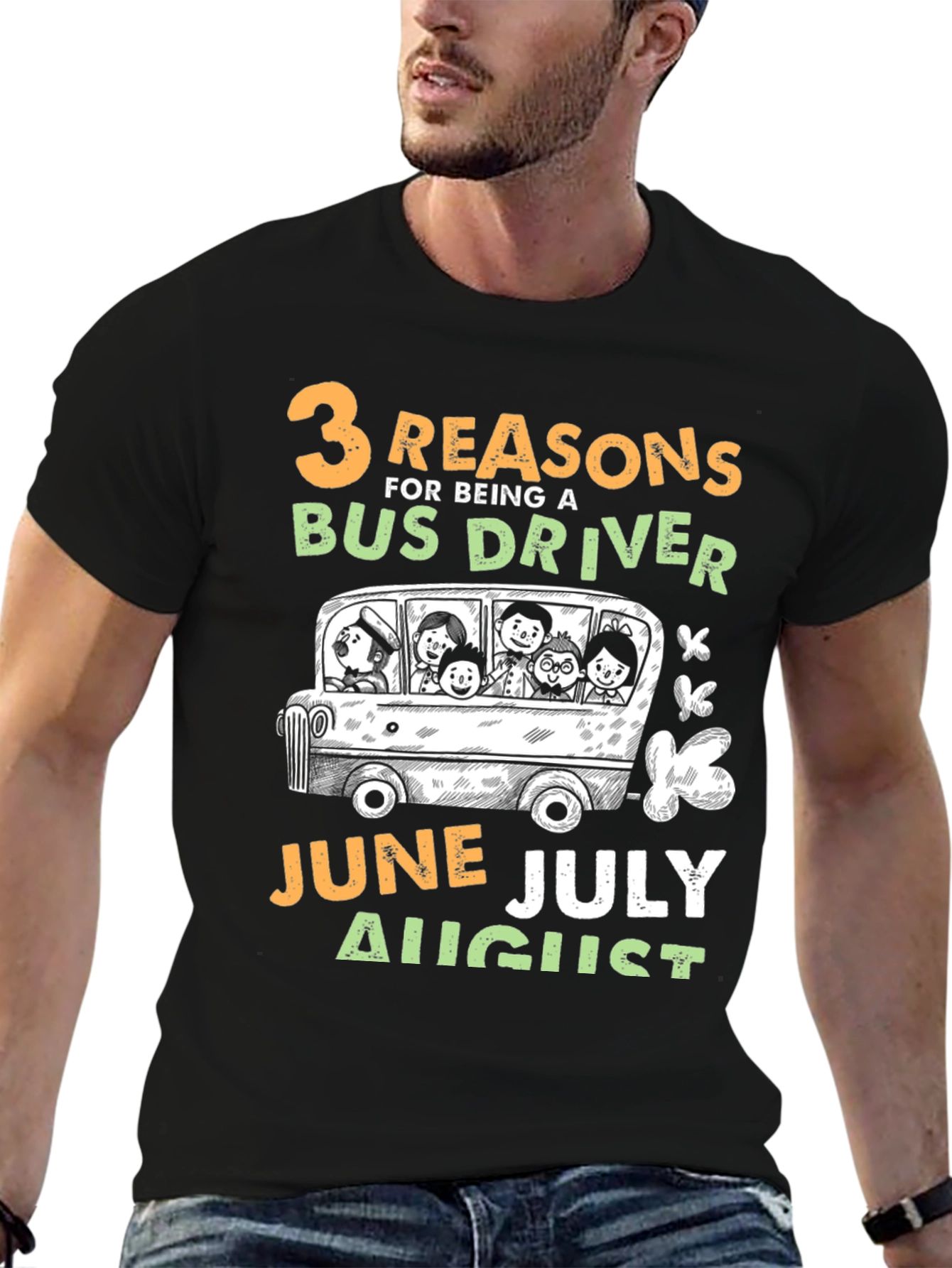 3 Reasons Bus Driver T-Shirt Summer Months