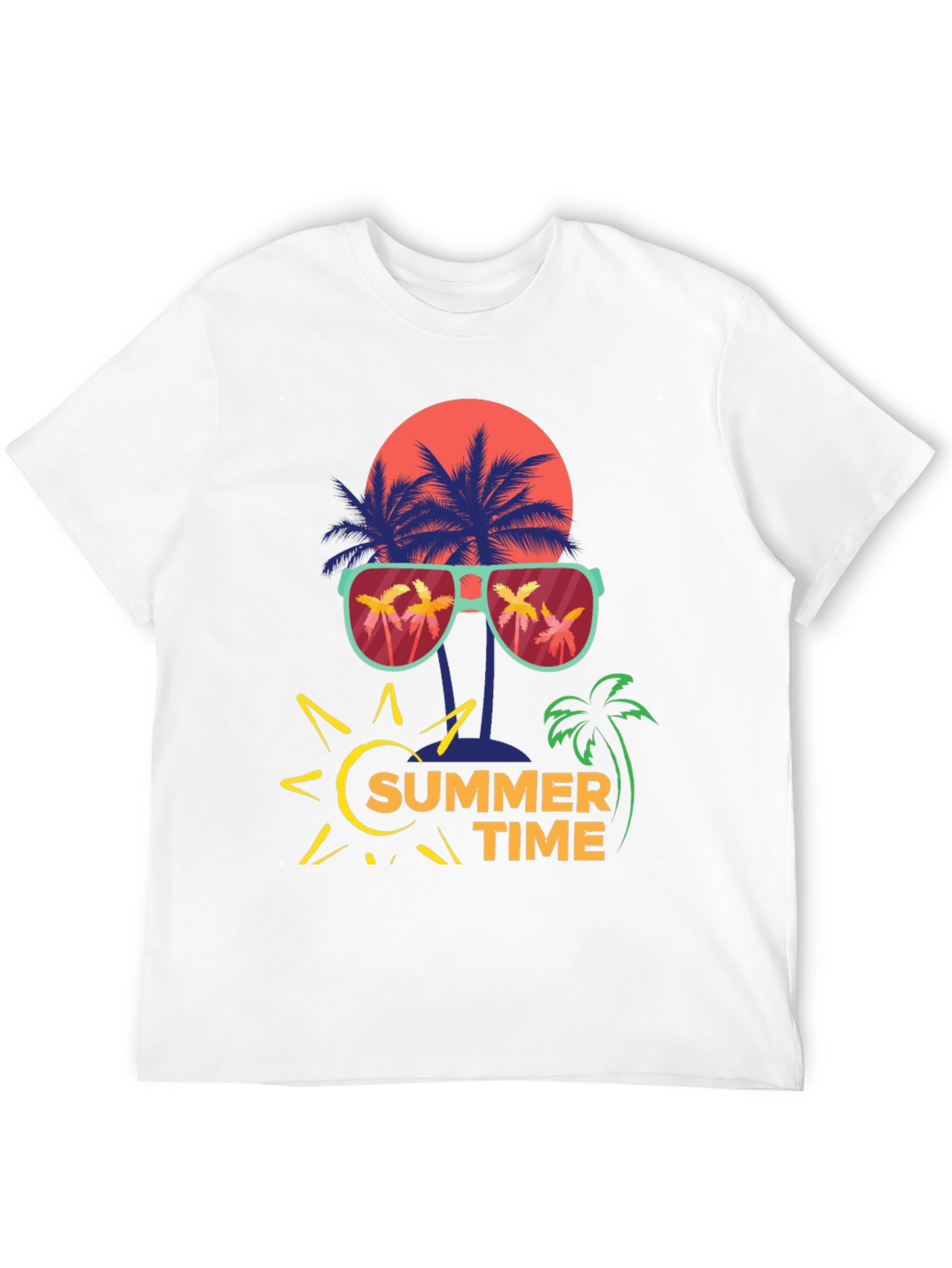 Summer Time Palm Tree Graphic Tee