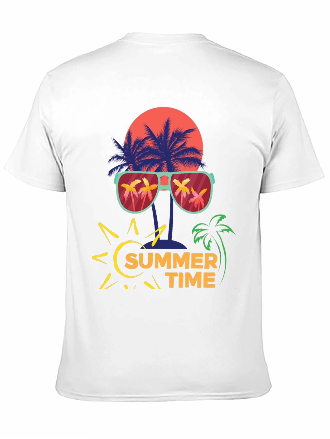 Summer Time Palm Tree Graphic Tee