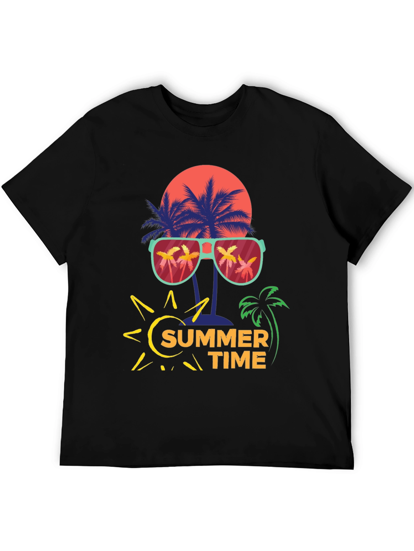 Summer Time Palm Tree Graphic Tee