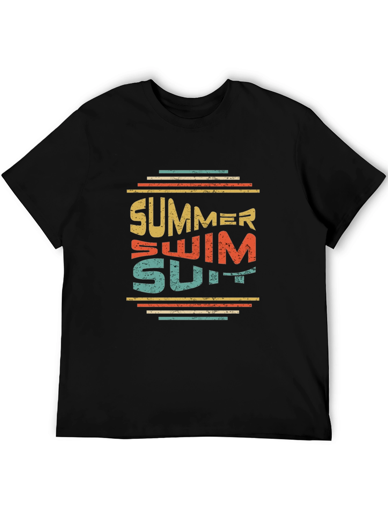 Summer Swimsuit Graphic Tee - Retro Style