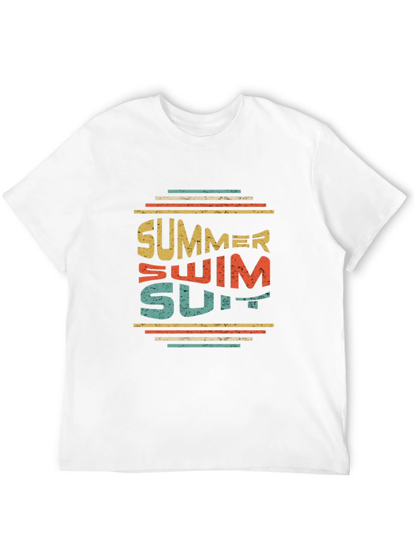 Summer Swimsuit Graphic Tee - Retro Style