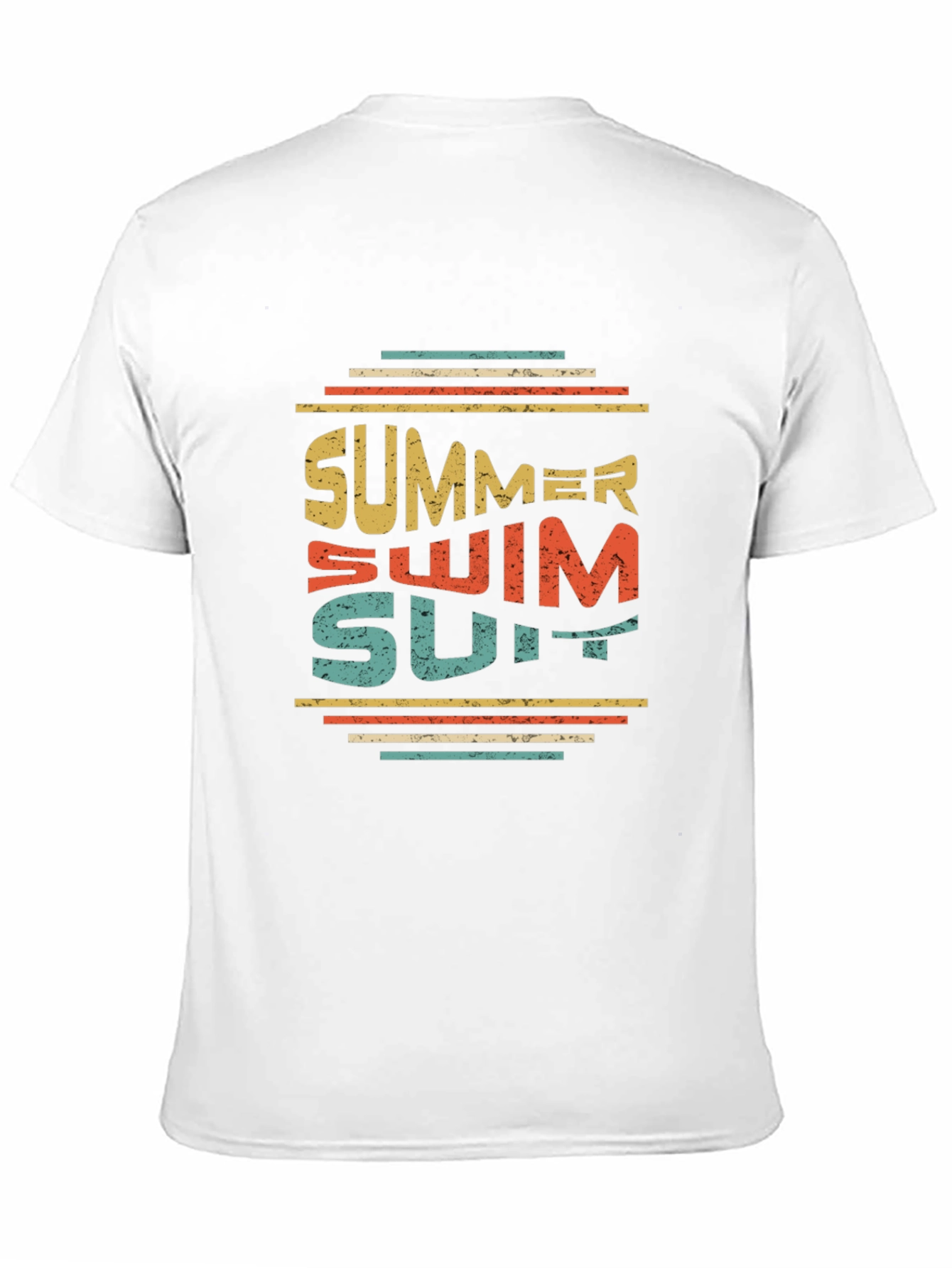 Summer Swimsuit Graphic Tee - Retro Style