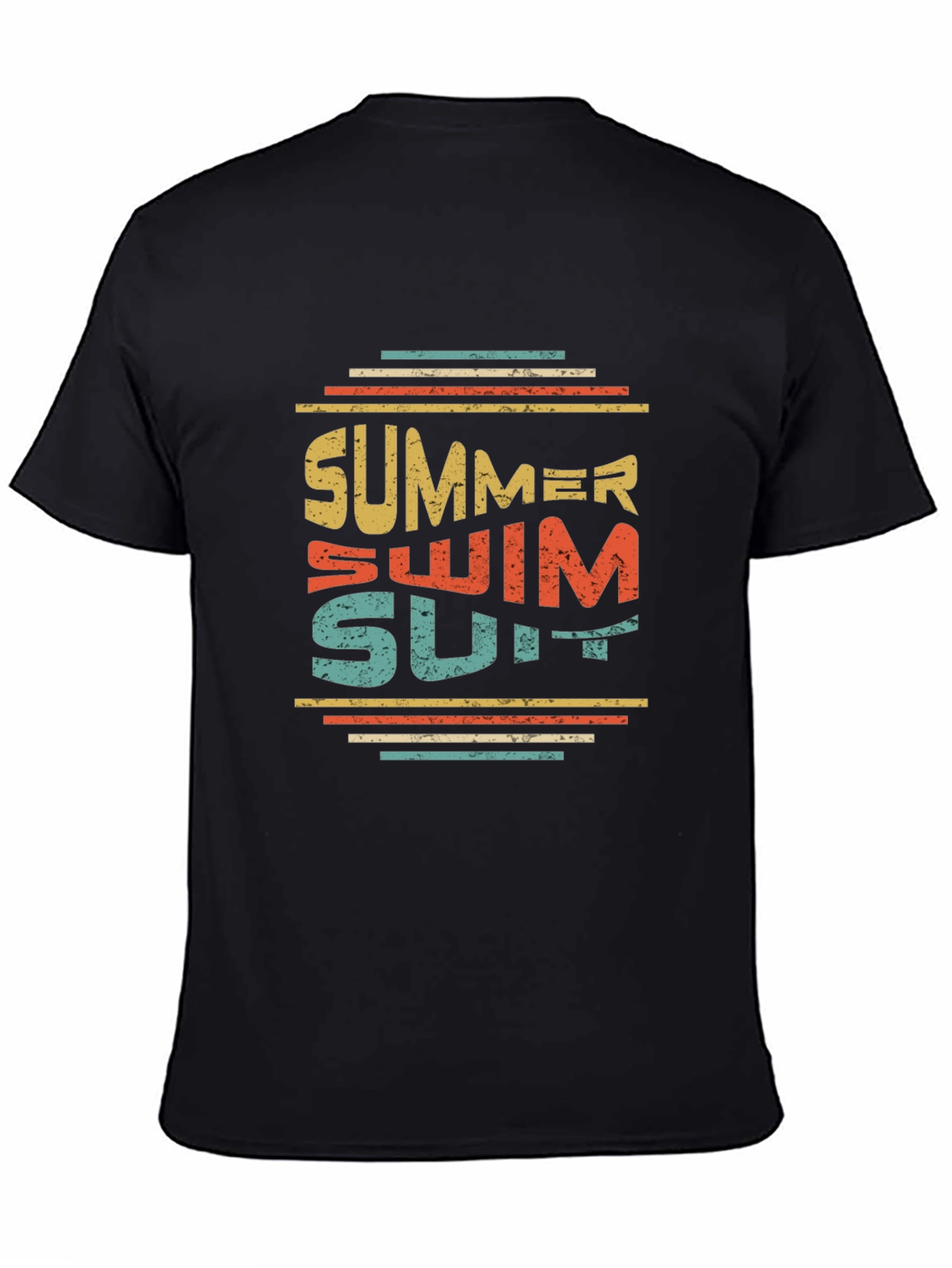 Summer Swimsuit Graphic Tee - Retro Style