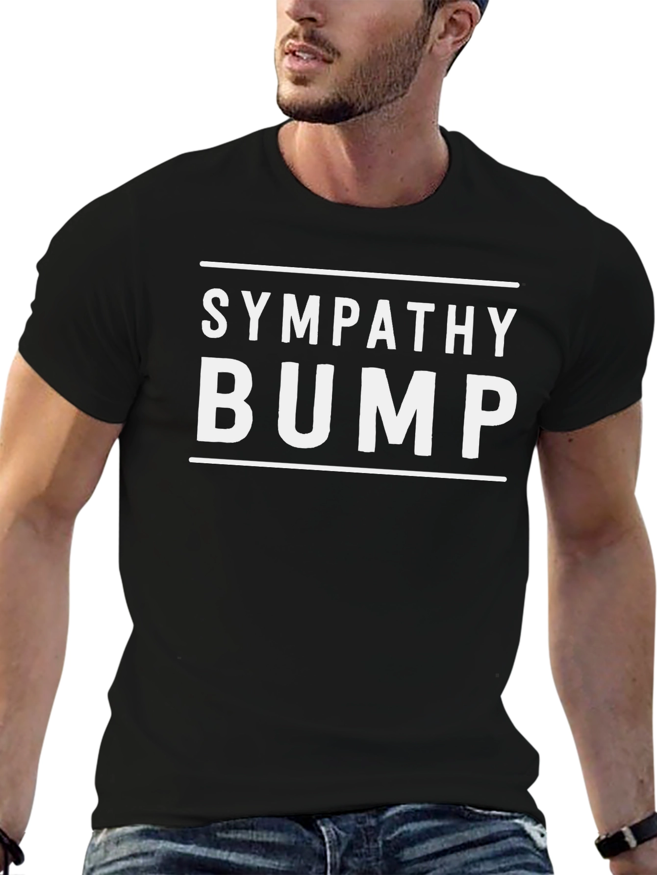 Sympathy Bump T-Shirt - Funny Pregnancy Announcement Tee