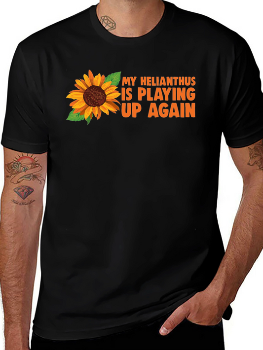 Sunflower Graphic T-Shirt - Helianthus Pun