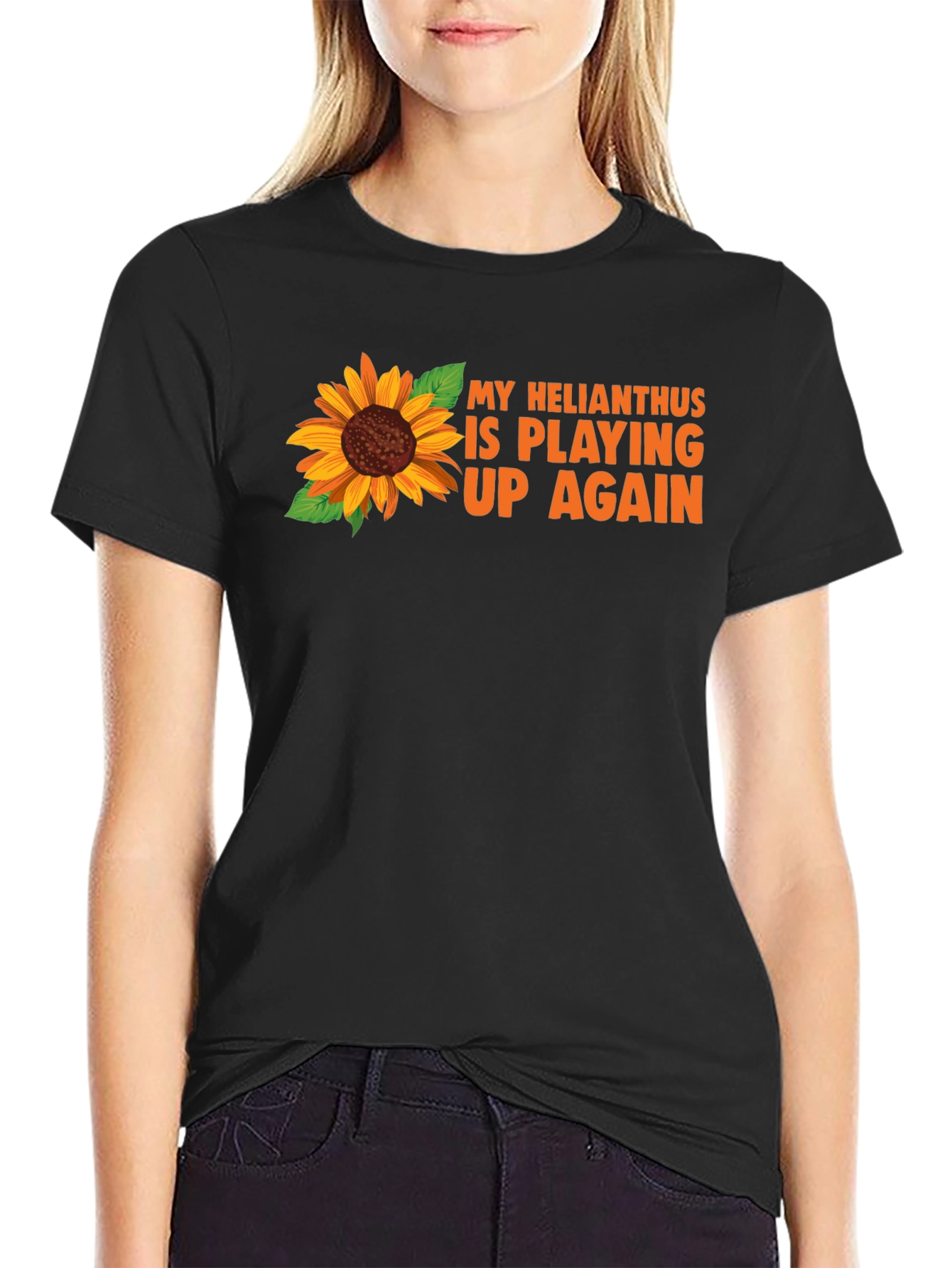 Sunflower Graphic T-Shirt - Helianthus Pun