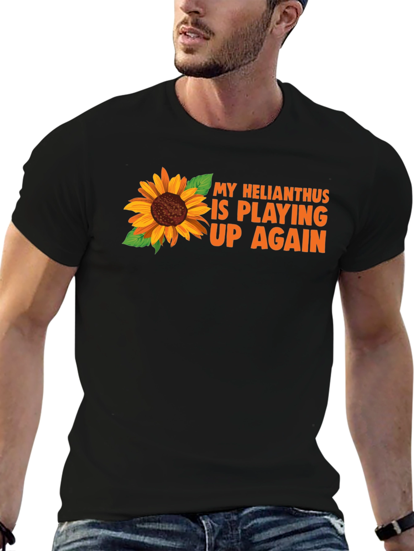 Sunflower Graphic T-Shirt - Helianthus Pun