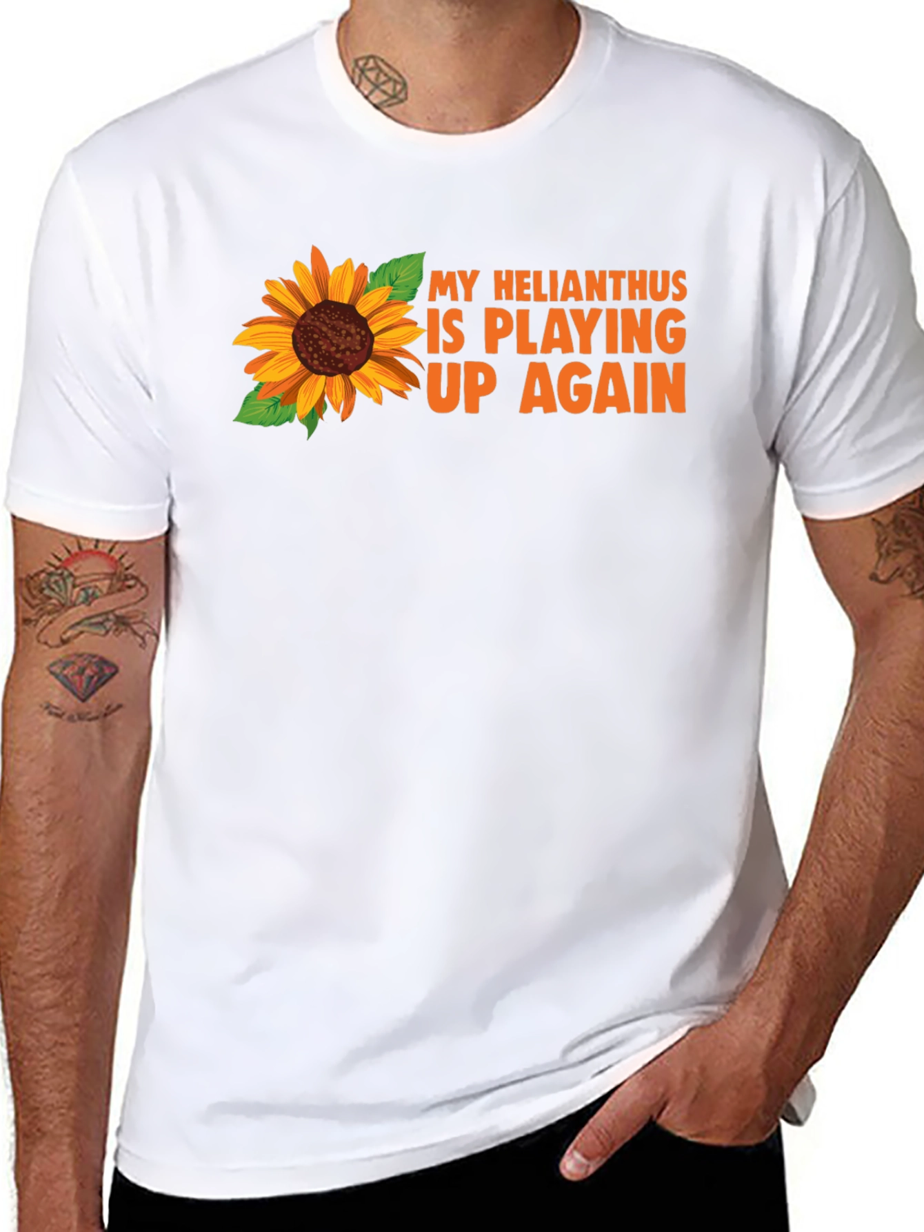 Sunflower Graphic T-Shirt - Helianthus Pun