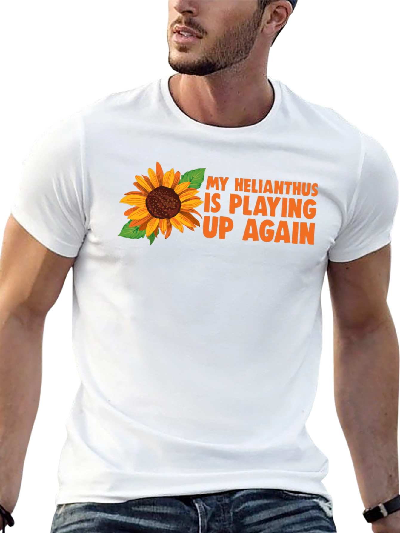 Sunflower Graphic T-Shirt - Helianthus Pun