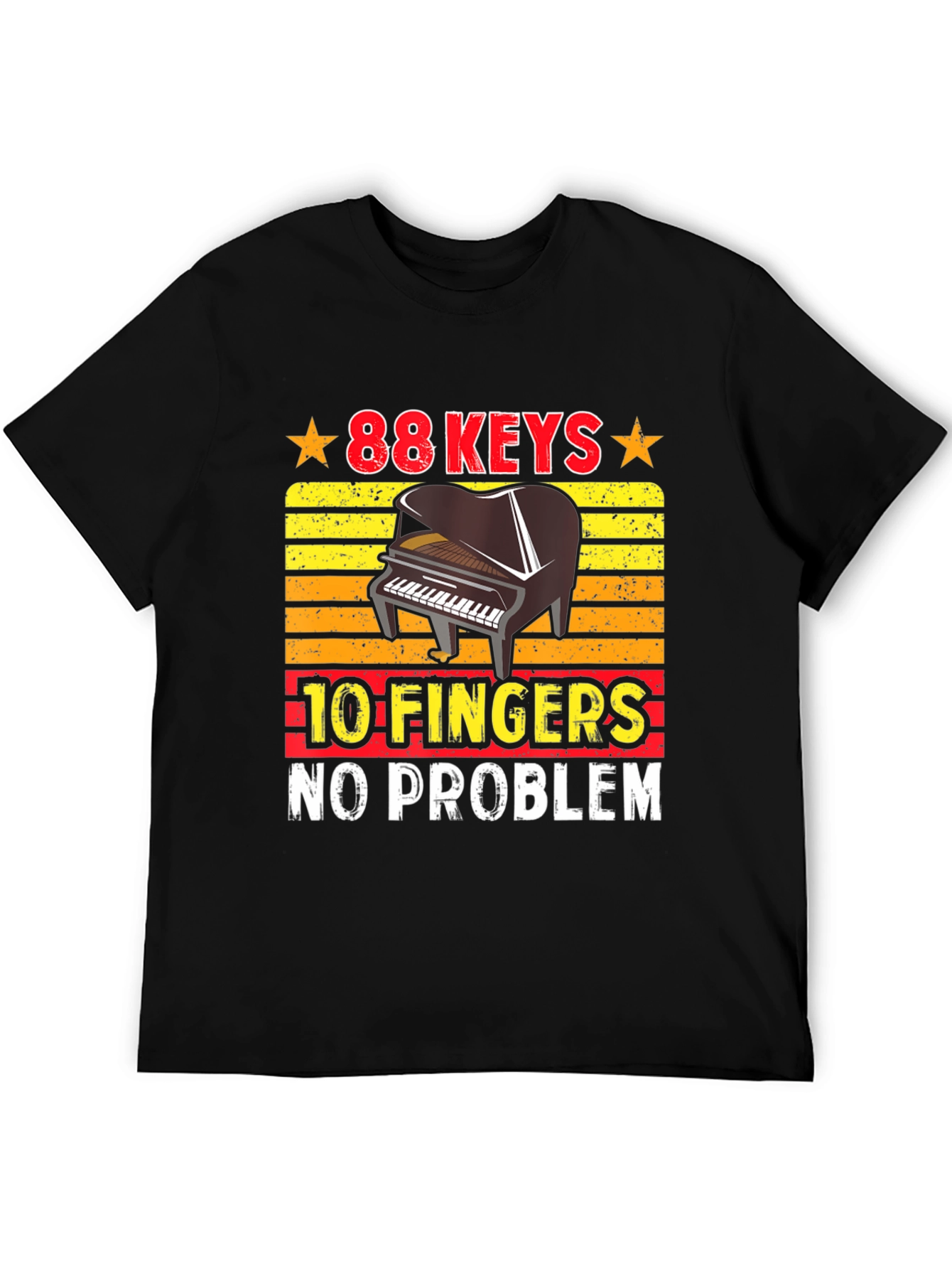 88 Keys 10 Fingers Piano Player T-Shirt
